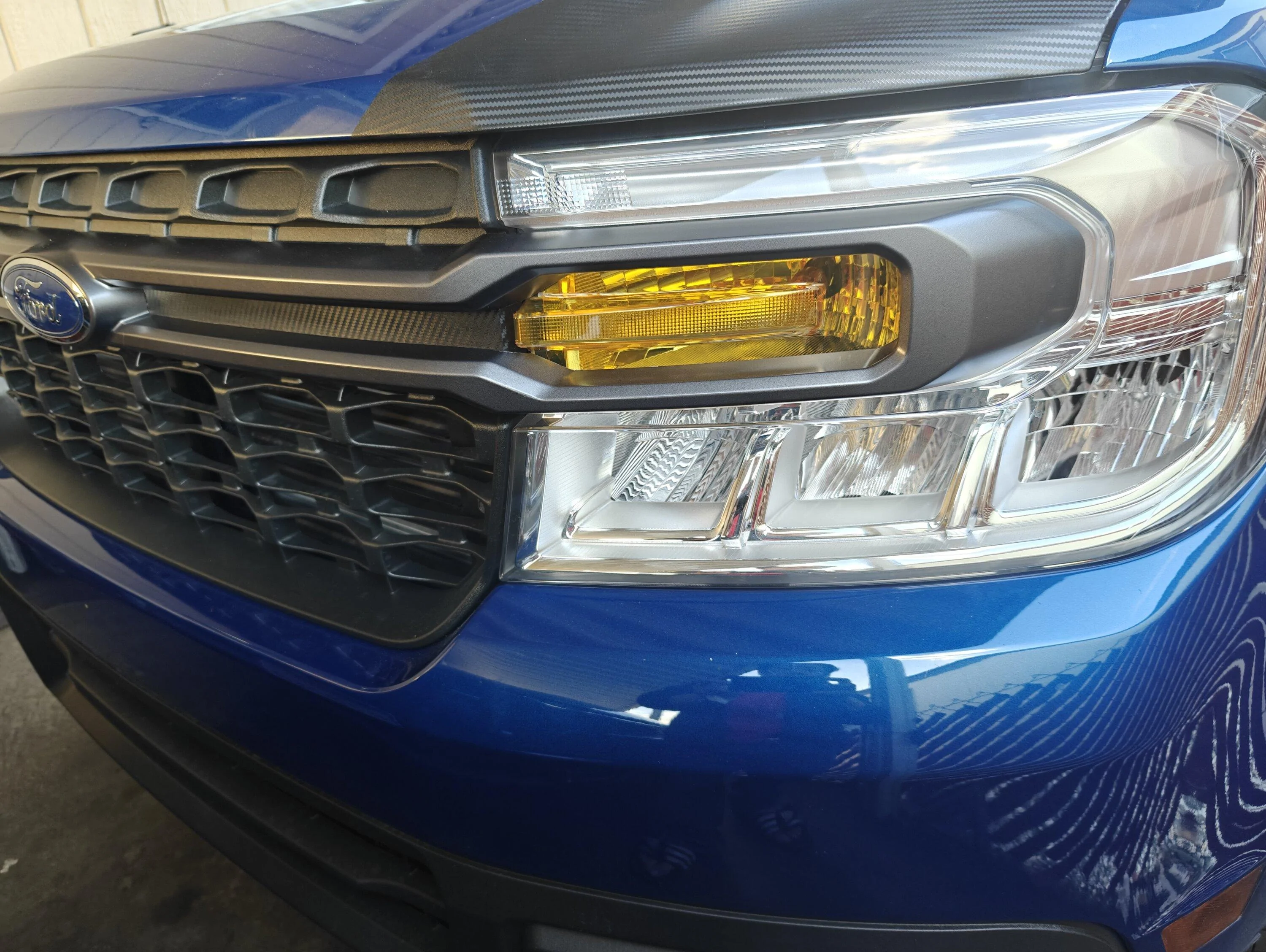 Ford Maverick Simple yellow tint for front turn signal light IMG20240311180452