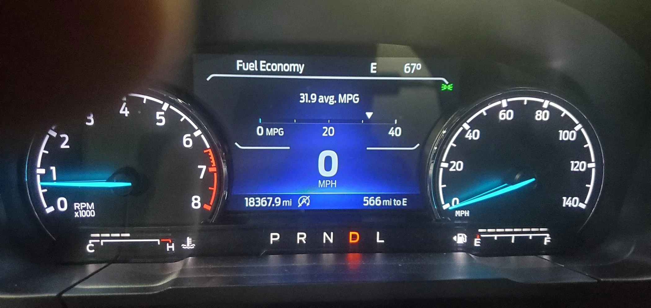 Ford Maverick EB MPG Records? Maverick Dash