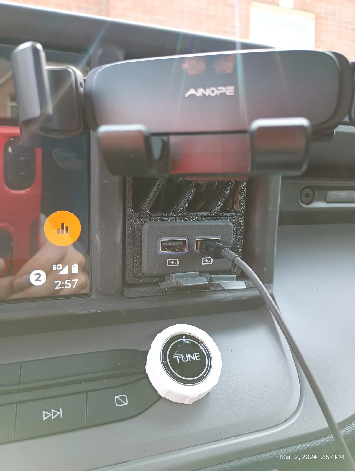 Ford Maverick USB module is in and works IMG_20240312_145724782