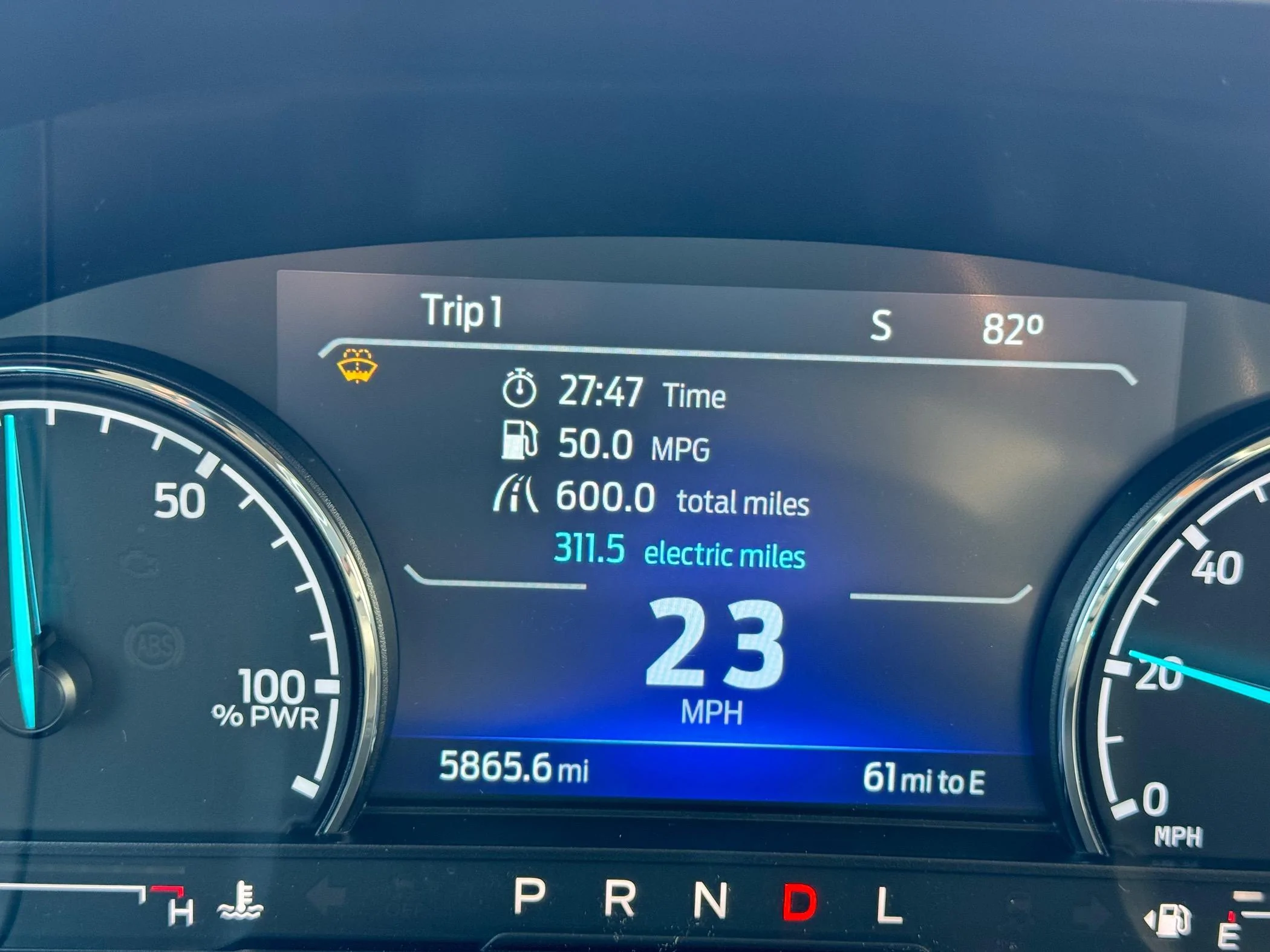 Ford Maverick Best Fuel economy on a hybrid IMG_4463