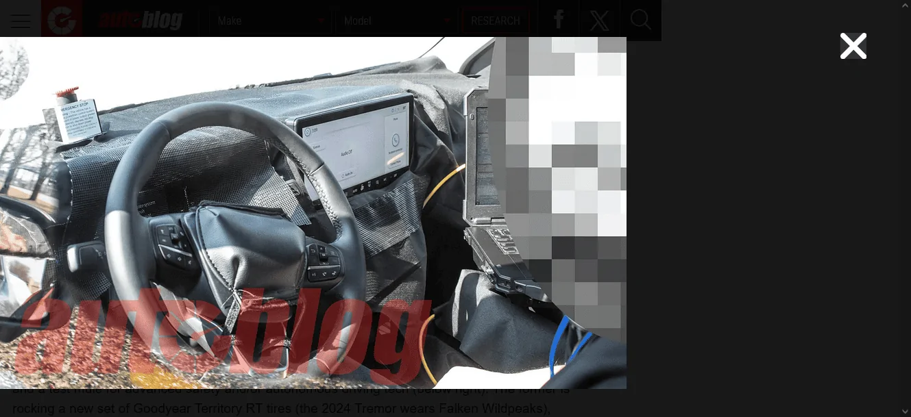 Ford Maverick Refresh Maverick spy pics - larger display screen and off-road tires 1710431026481-cd