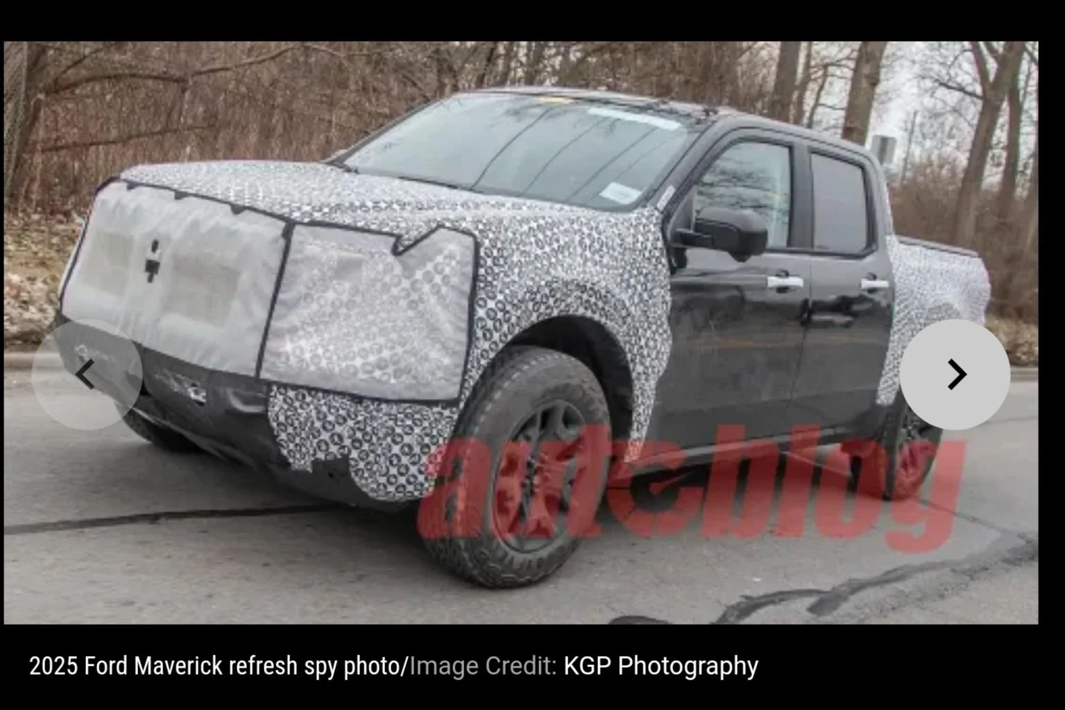 Ford Maverick Refresh Maverick spy pics - larger display screen and off-road tires 20240314_200452