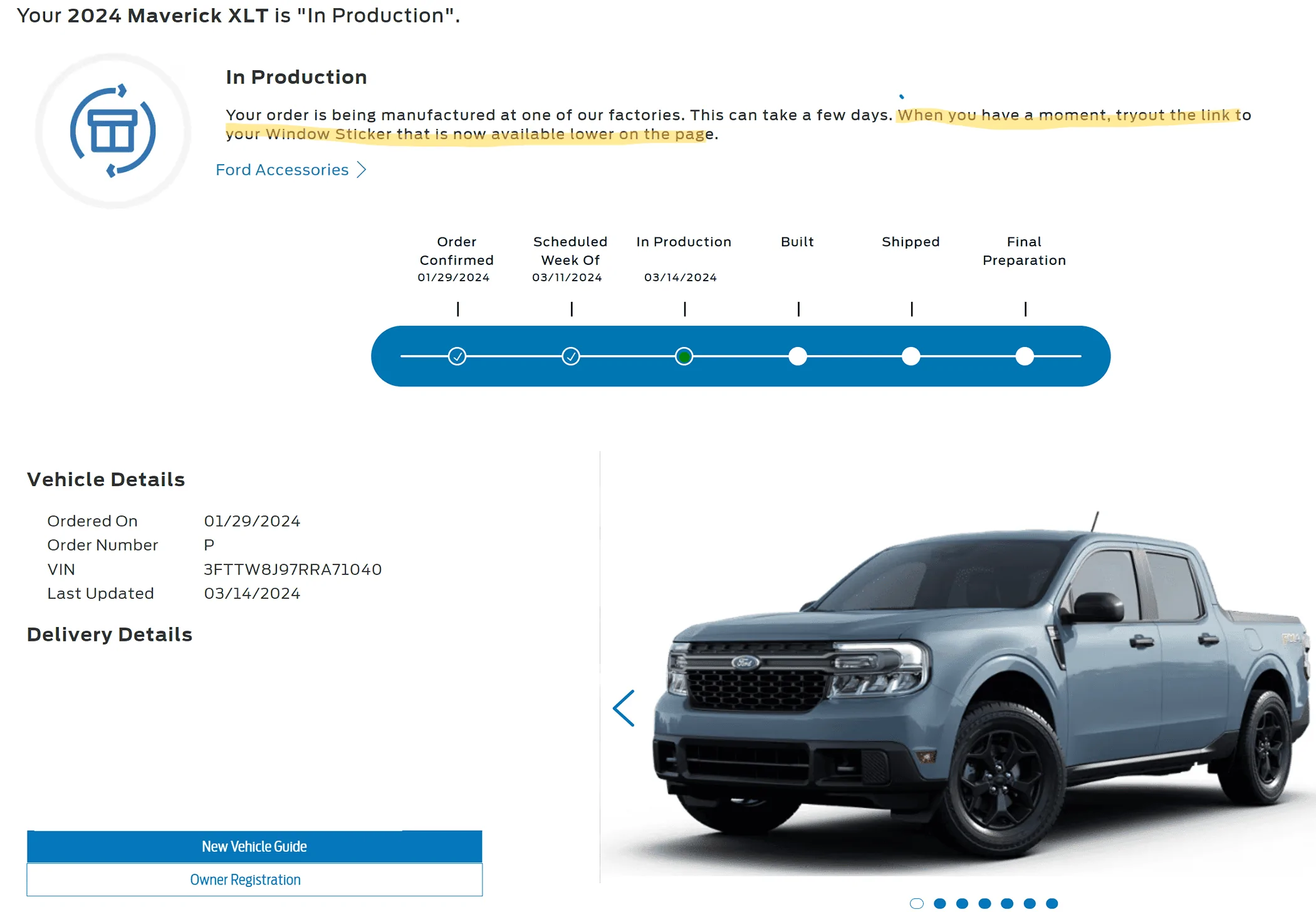 Ford Maverick In Production!!! proCaptur