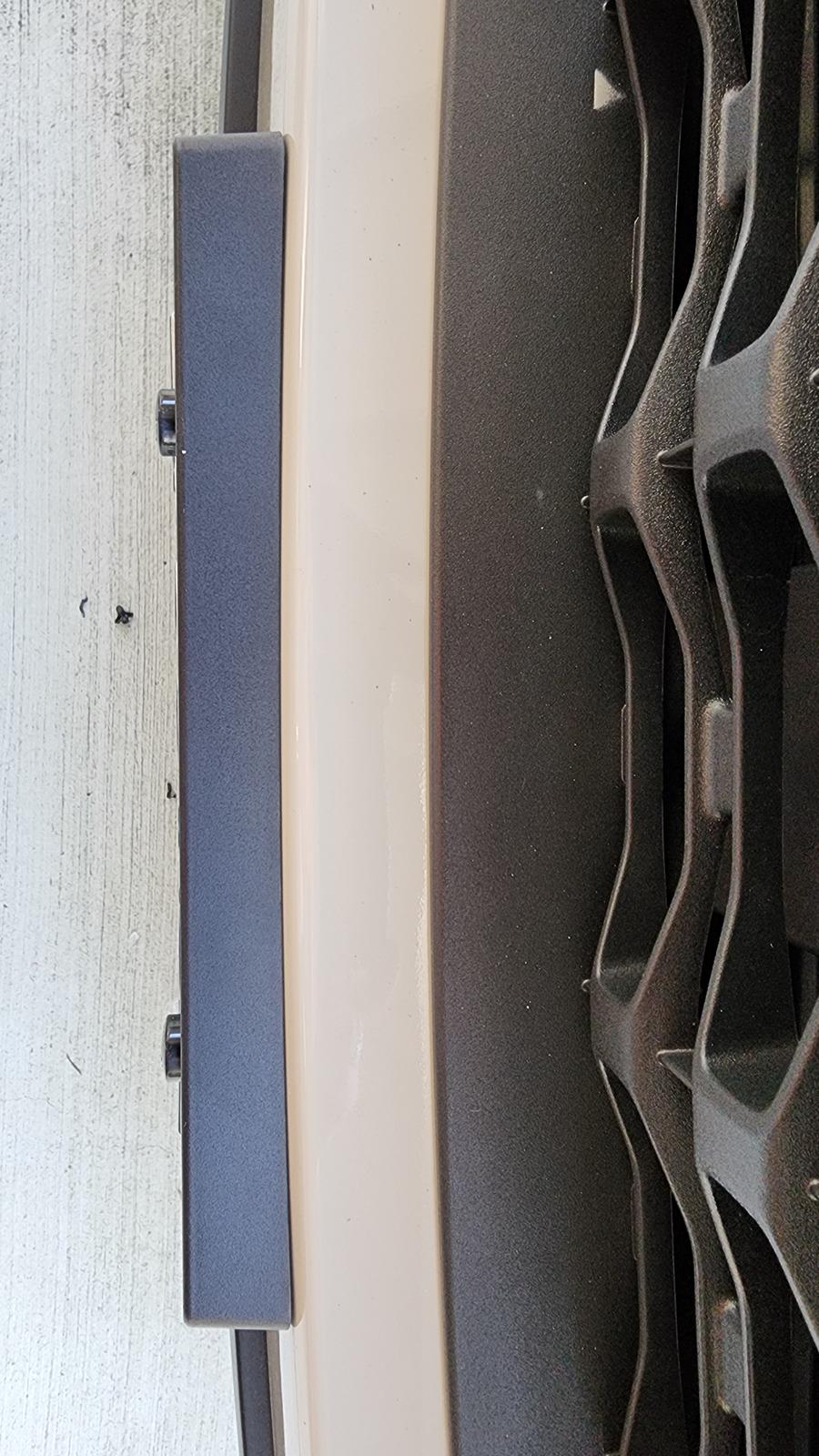 Ford Maverick Has anyone installed the front license plate bracket without the plastic rivets? 20240319_180800