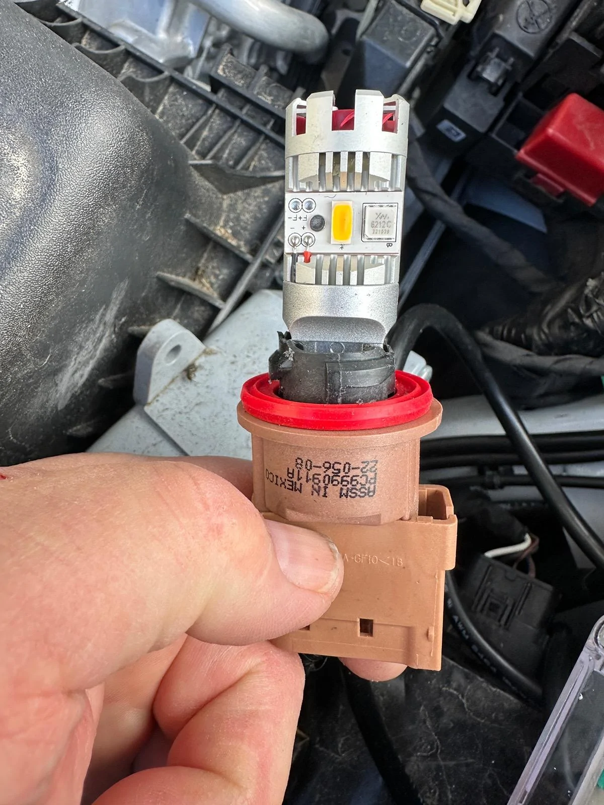 Ford Maverick Front turn signal pinout at lamp connectors IMG_6349