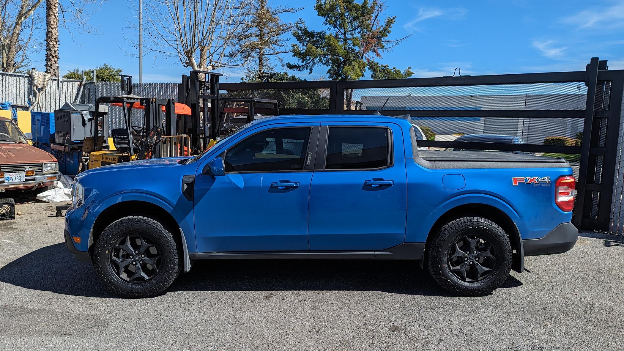 Ford Maverick Visual Comparison of Different Tires / Tire Sizes on 2022+ Maverick PXL_20240317_214040697