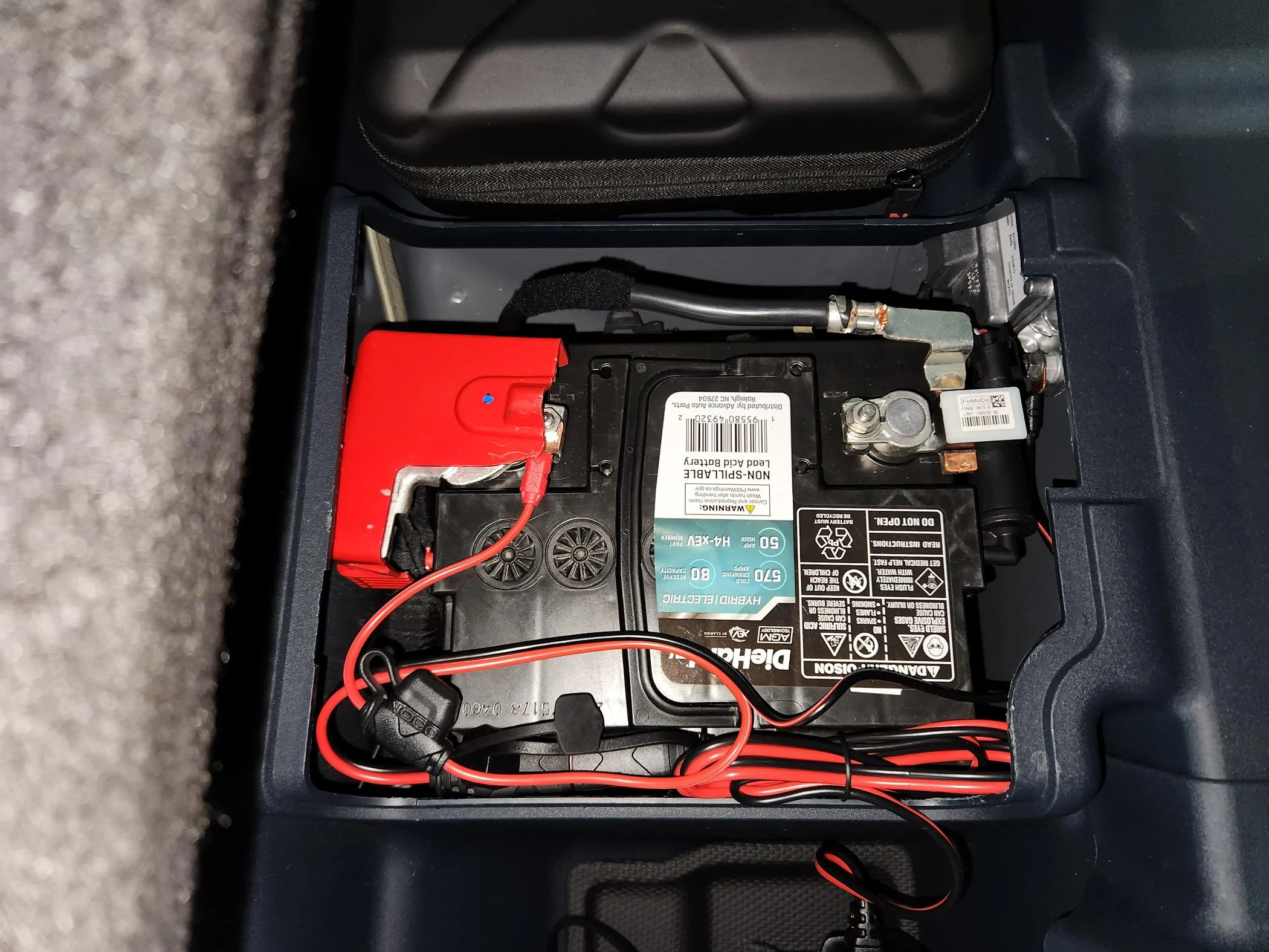 Ford Maverick Where to Hardwire a Battery Tender on '24 Hybrid 20240322_124514