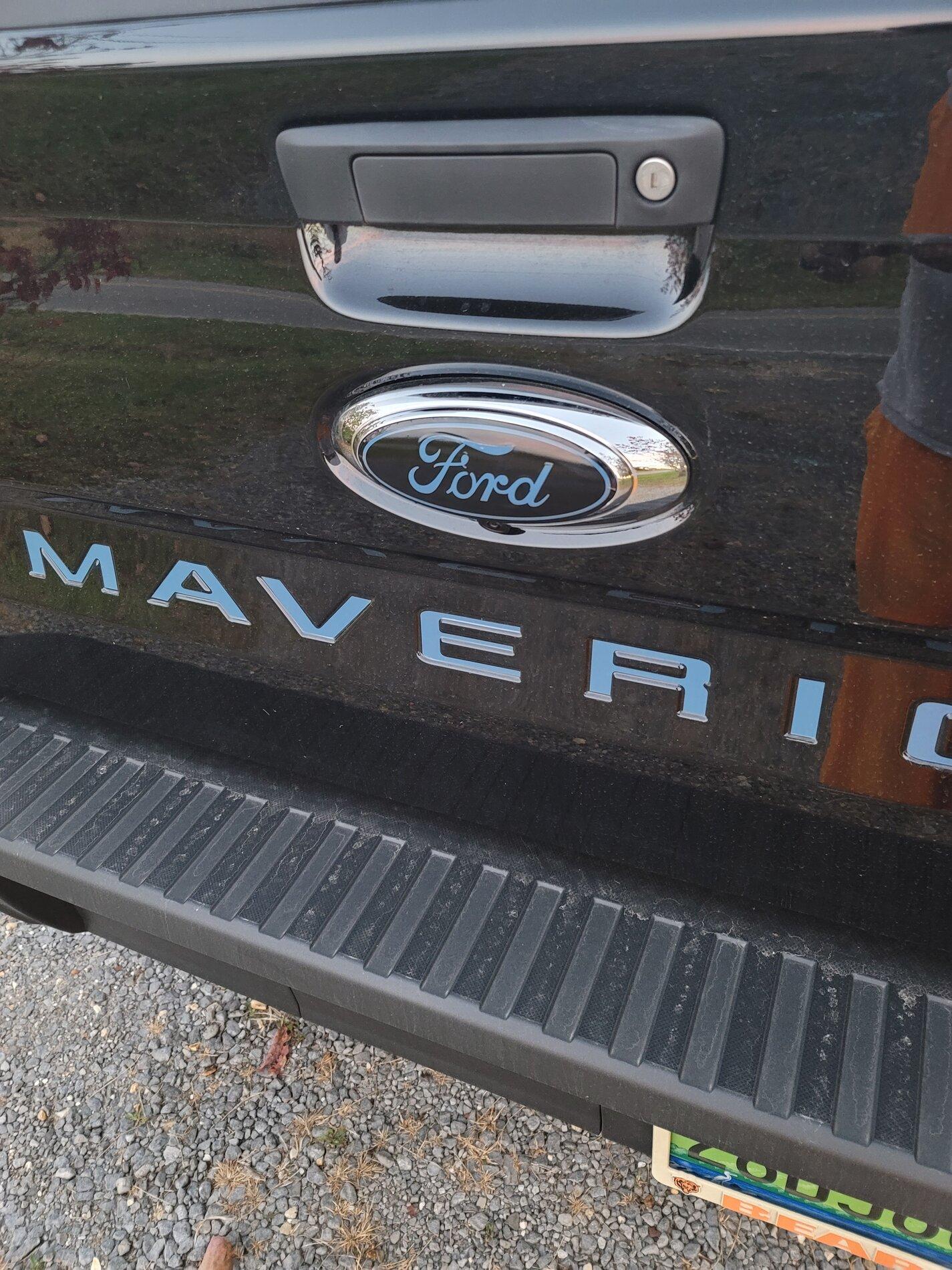 Ford Maverick Maverick Tailgate Lettering / Letters 20211101_185628