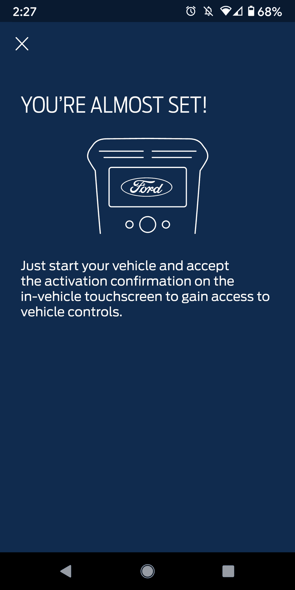 Ford Maverick tried to active my hybrid with fordpass app Screenshot_20211102-142717