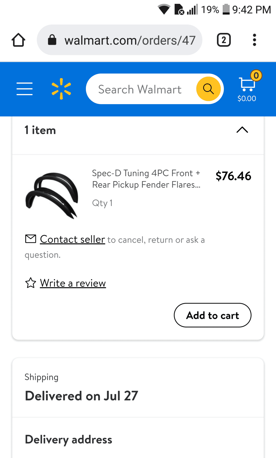 Ford Maverick Has anyone received or tried to order Fender Flares Capture+_2021-11-02-21-42-18