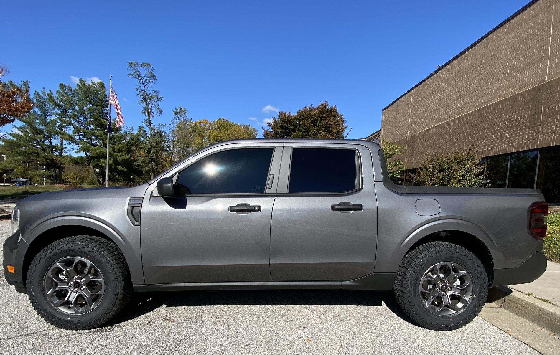 Ford Maverick Put new tires on “245/70r17” while waiting for new wheels to arrive D1A1BBEB-97B9-4B9F-A009-3EDC9F52CC0C