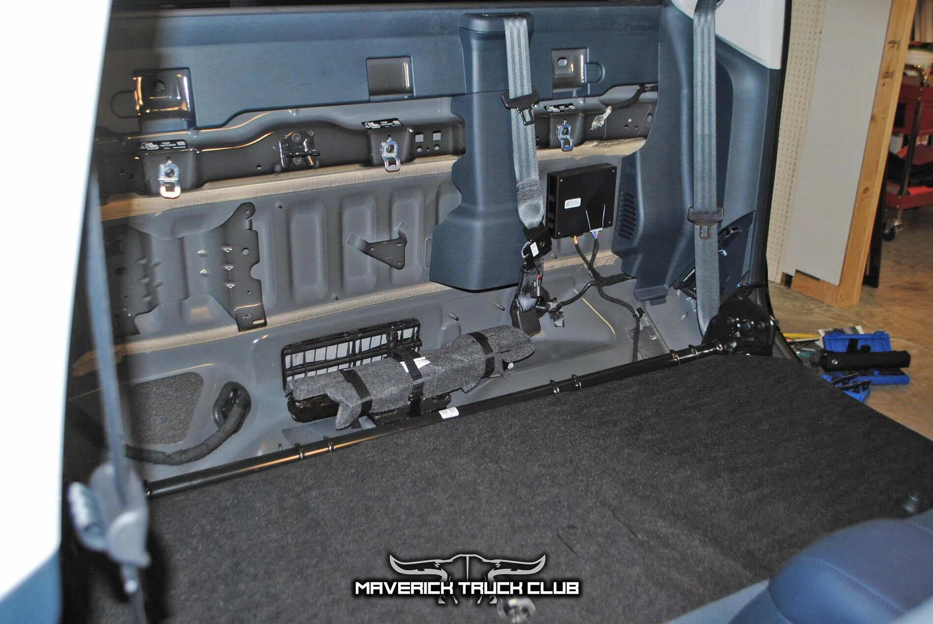 Ford Maverick Rear Seat Delete From 2022 Maverick -- Passenger Bench Removed (Photos) 2022 Ford Maverick rear seat delete removal removed 4