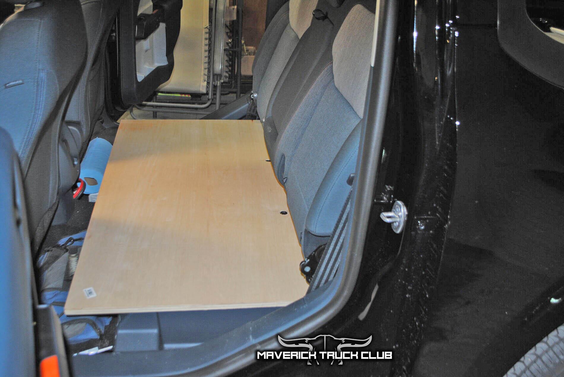 Ford Maverick Rear Seat Delete From 2022 Maverick -- Passenger Bench Removed (Photos) 2022 Ford Maverick rear seat delete removal removed 3.JPG