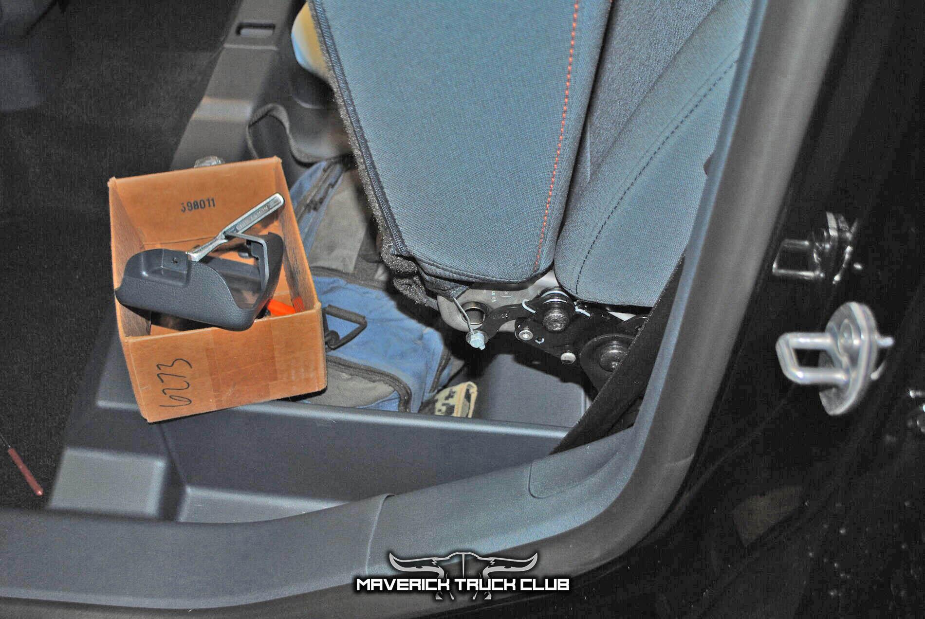 Ford Maverick Rear Seat Delete From 2022 Maverick -- Passenger Bench Removed (Photos) 2022 Ford Maverick rear seat delete removal removed 1.JPG
