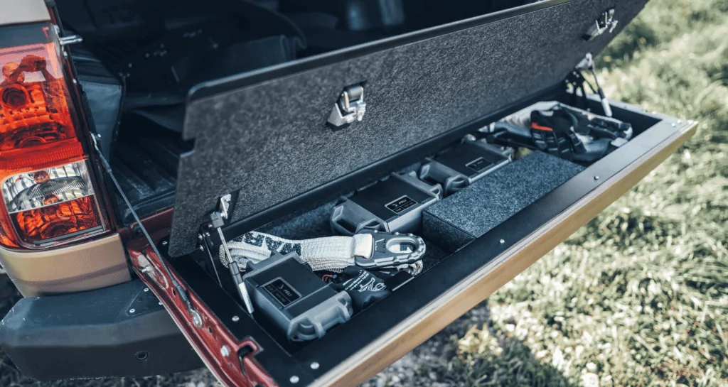 Ford Maverick Huracan tailgate storage solution is coming 1636042559713