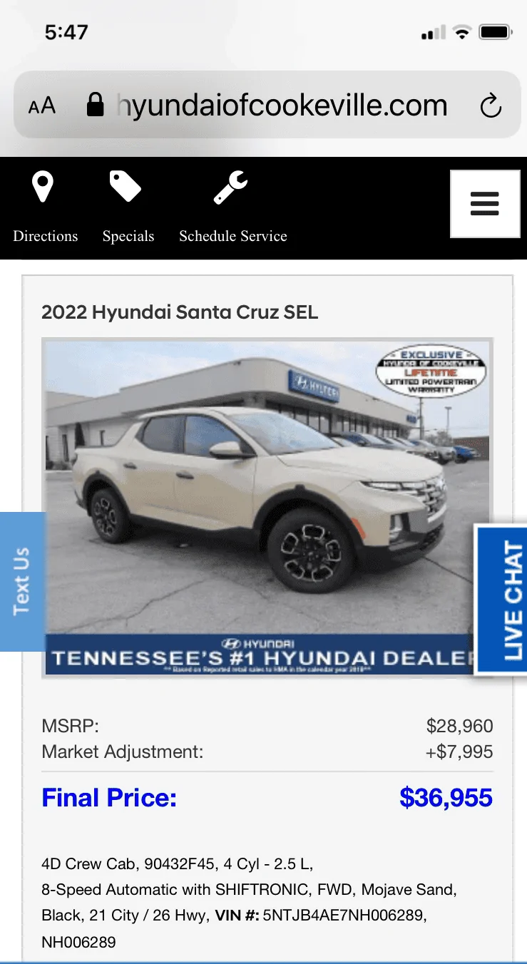 Ford Maverick Price gouging dealership 1636066179923