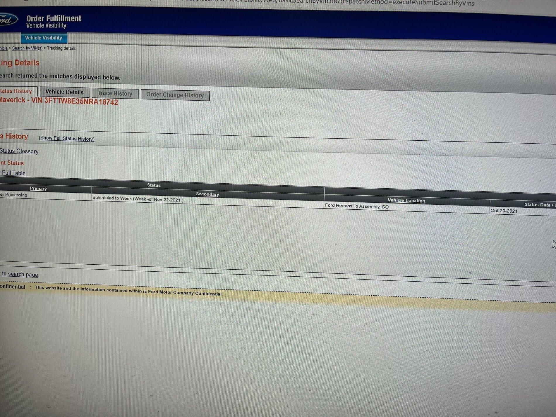 Ford Maverick No Maverick Scheduling Next Week (11/8) Dealer Scheduled email 11-04