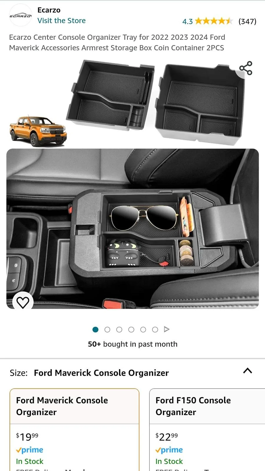 Ford Maverick about to pull the trigger on a Mav. a cpl questions before... Screenshot_20240323_203600_Amazon Shopping