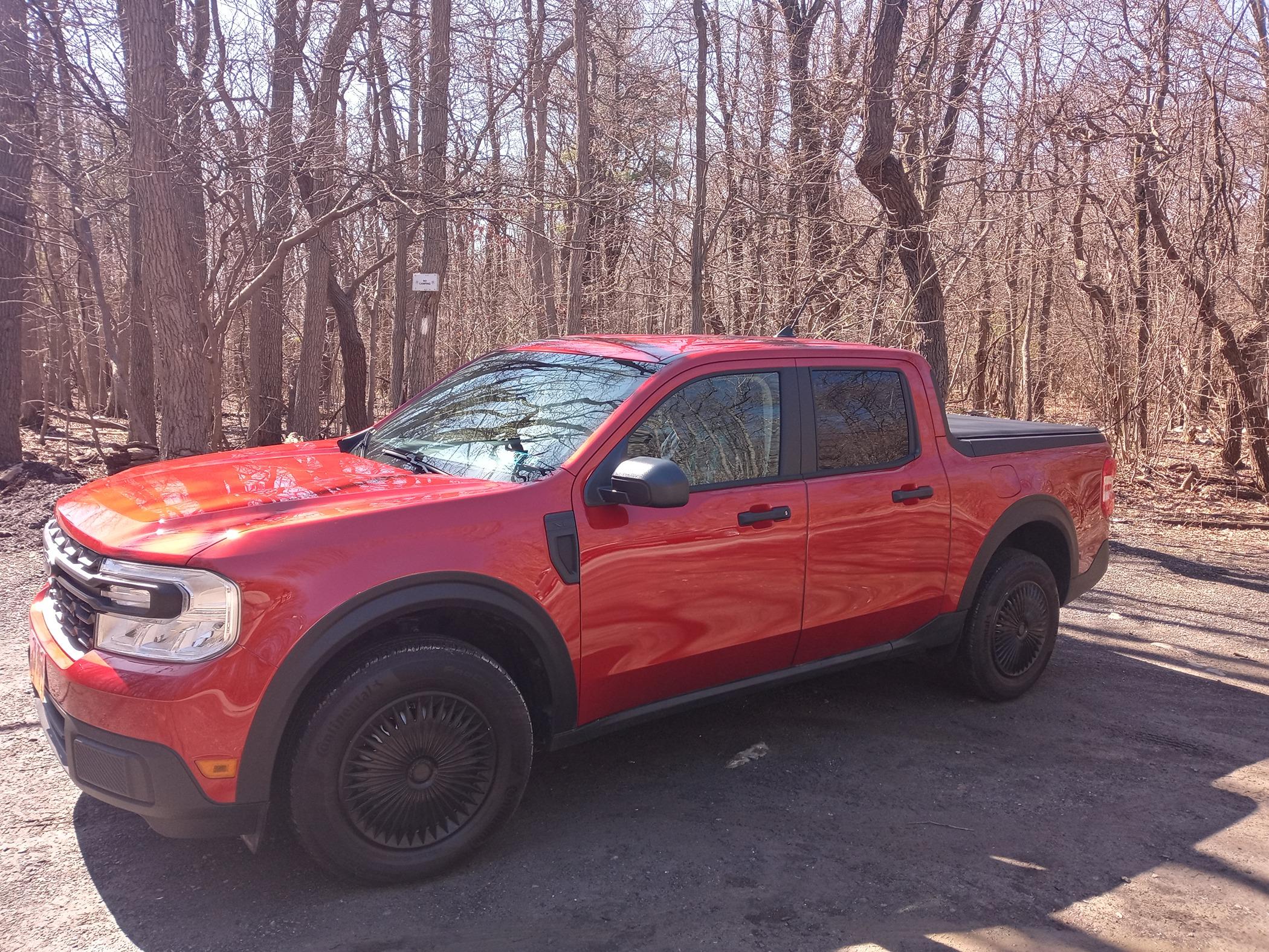 Ford Maverick Driving Hybrid Maverick on Appalachian trail access roads 20240324_122236_HDR