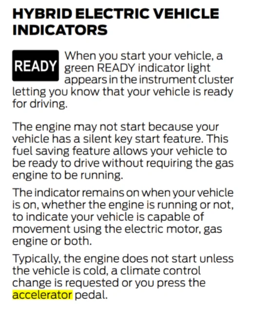 Ford Maverick Hybrid question: can you start the ICE independently? 1000003479