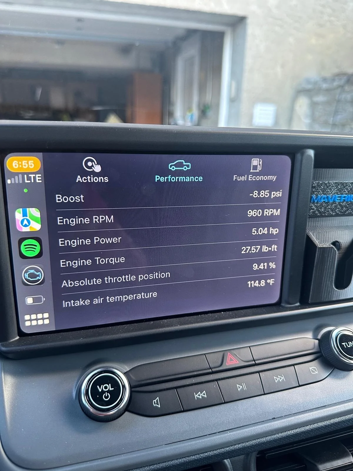 Ford Maverick Measure Boost Pressure or Electric Battery Voltage via OBD APP IMG_2991