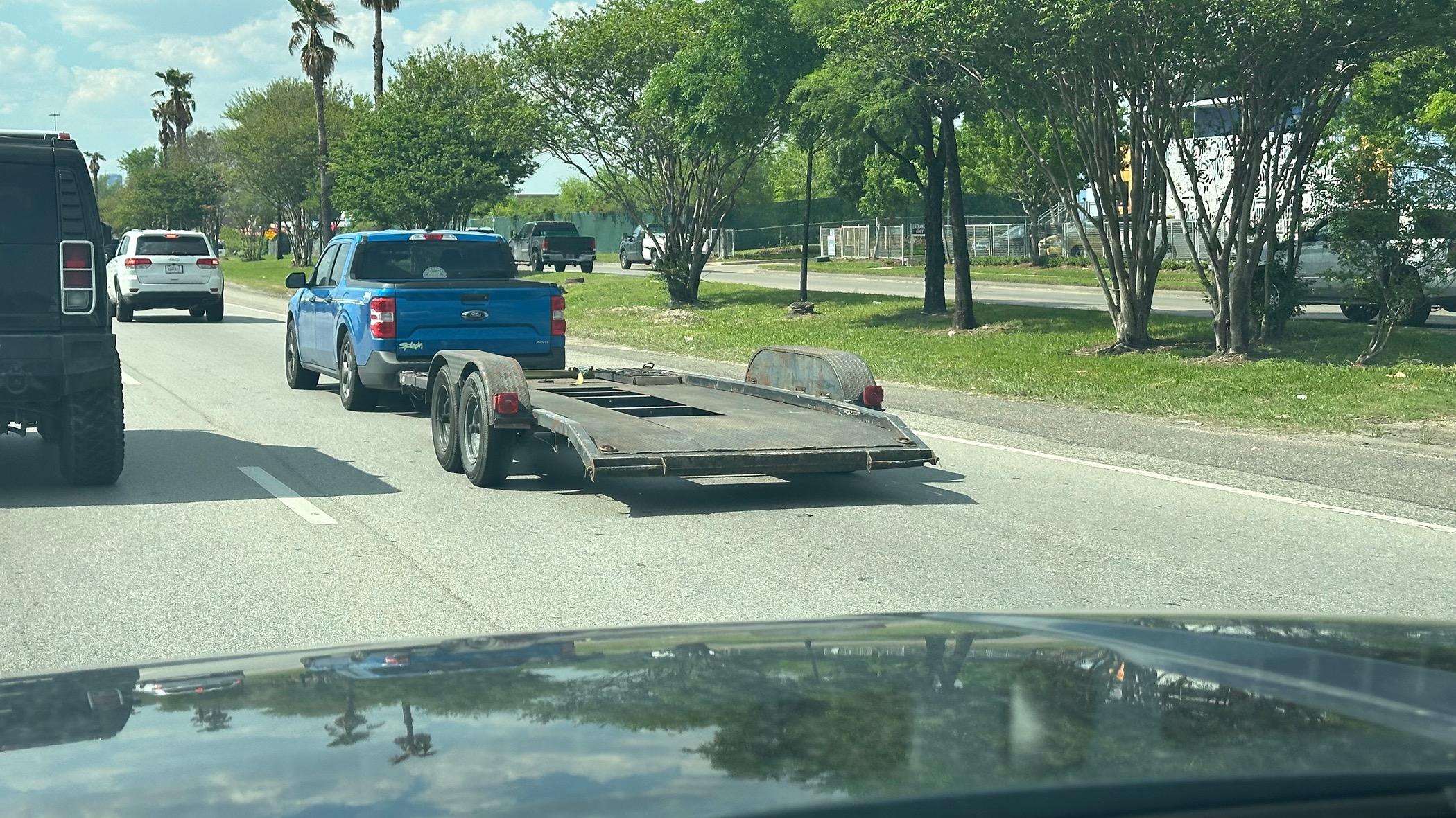 Ford Maverick XL towing in the wild IMG_3603