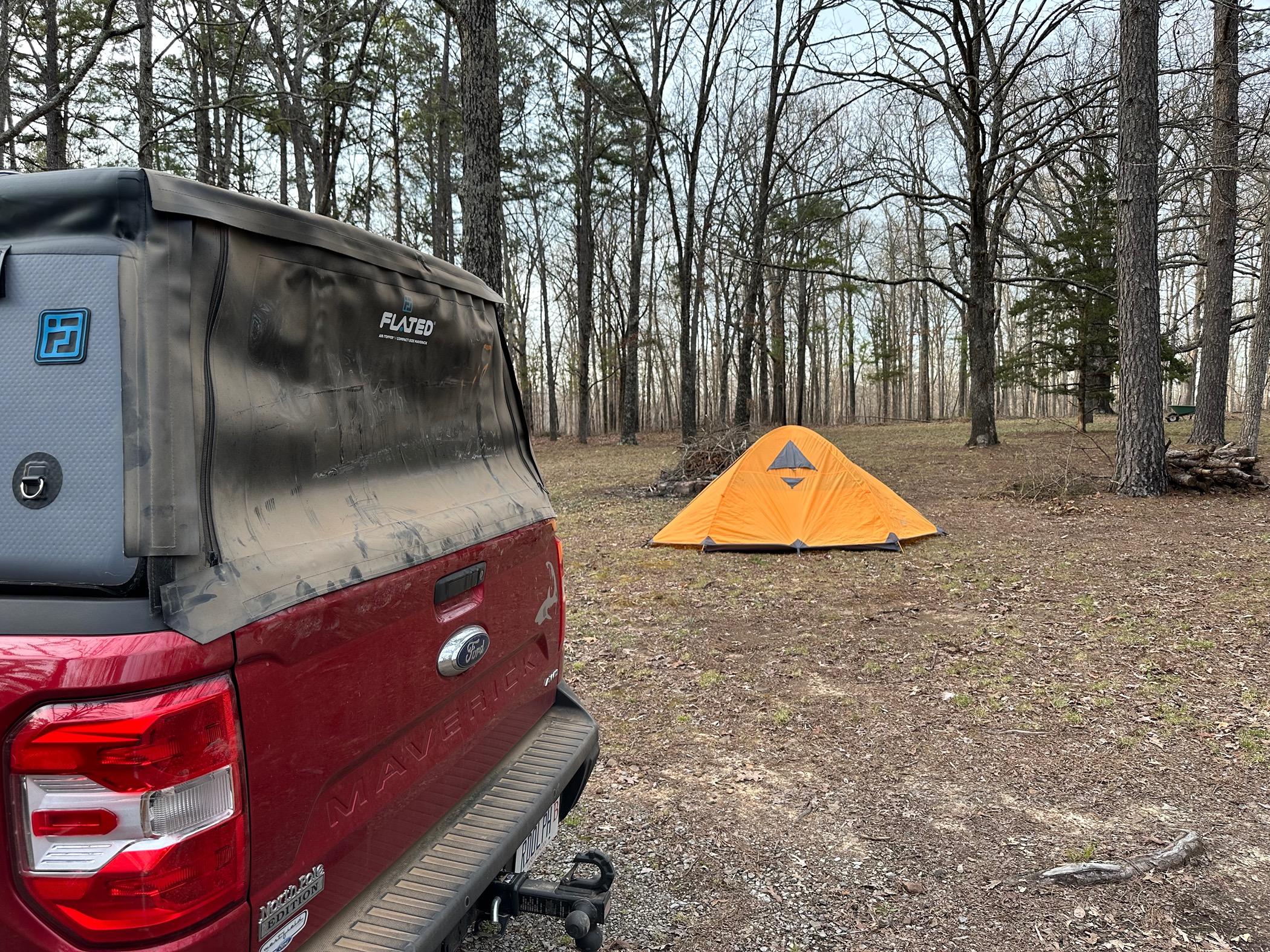 Ford Maverick Flated inflatable topper installed on Maverick First Edition IMG_3419