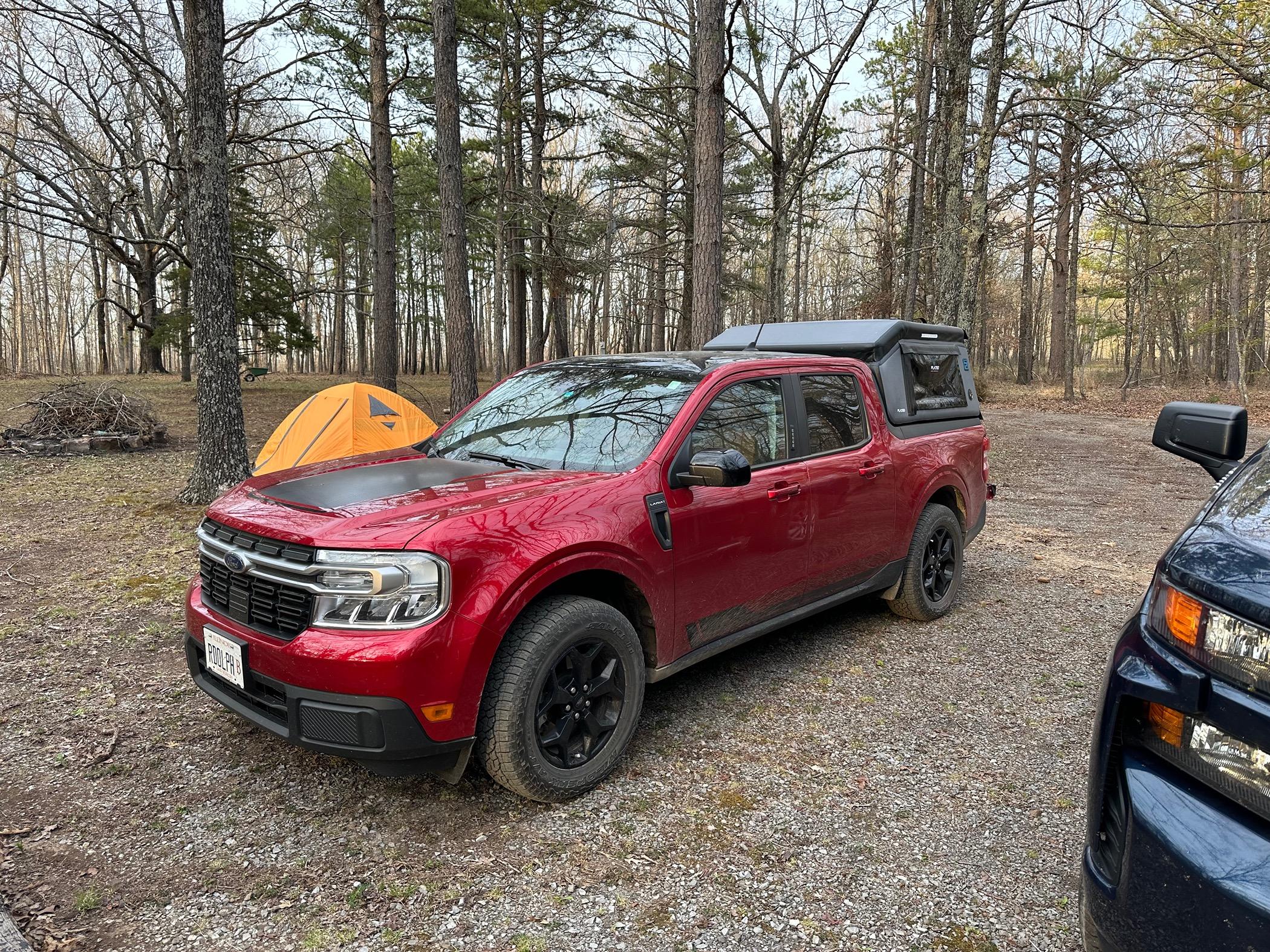 Ford Maverick Flated inflatable topper installed on Maverick First Edition IMG_3423