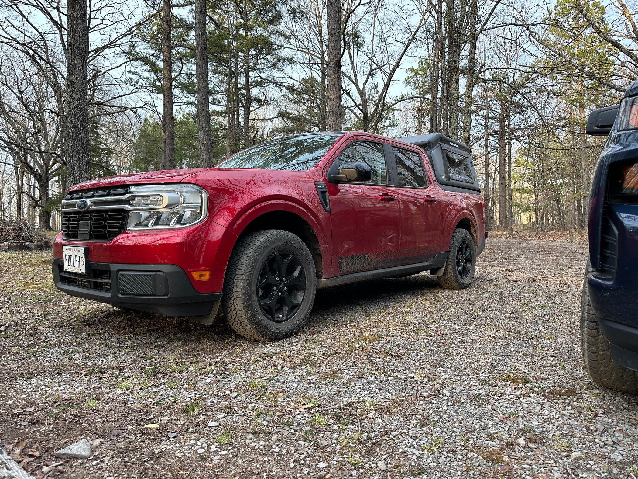 Ford Maverick Flated inflatable topper installed on Maverick First Edition IMG_3421