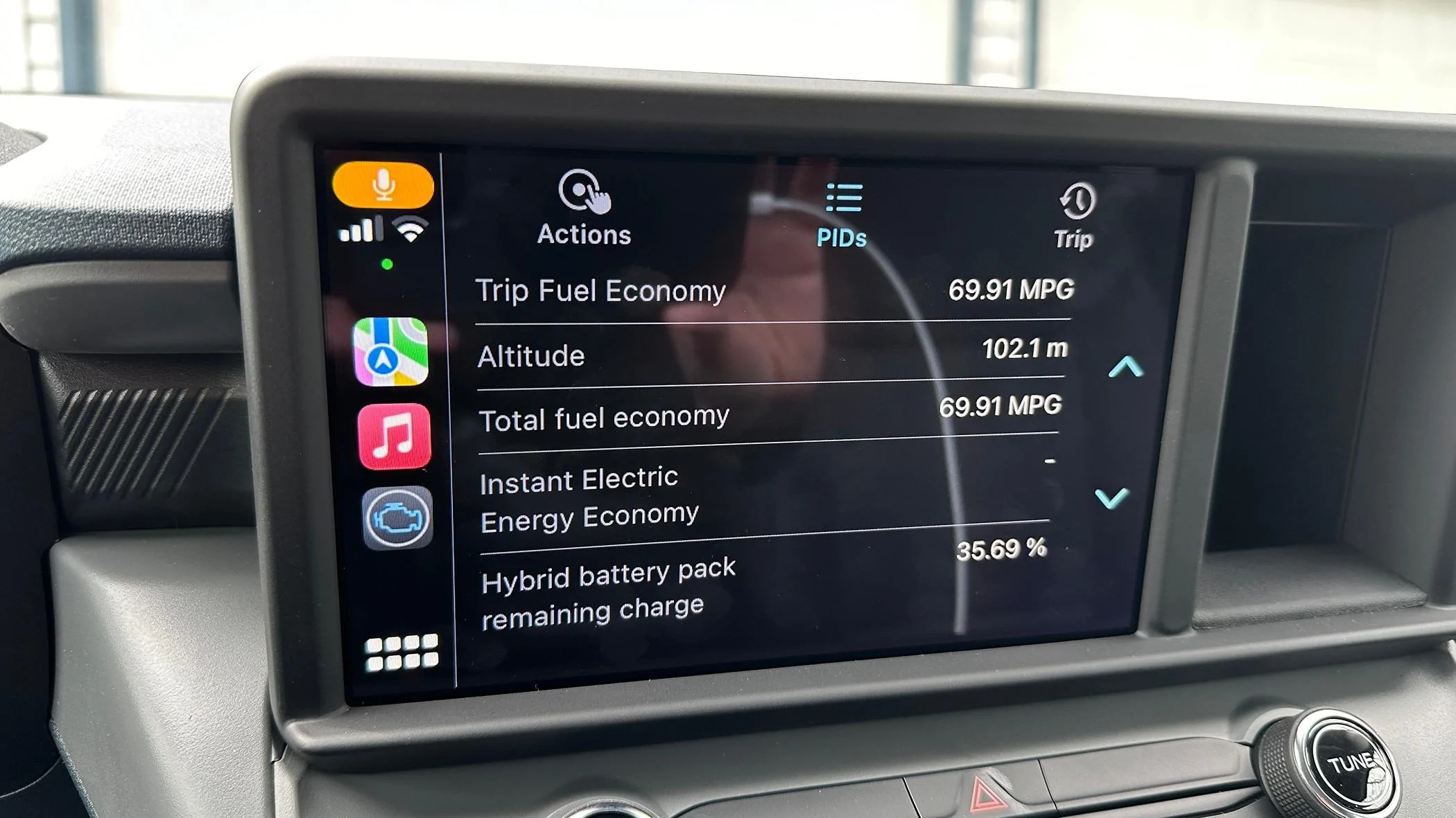 Ford Maverick Measure Boost Pressure or Electric Battery Voltage via OBD APP IMG_8051
