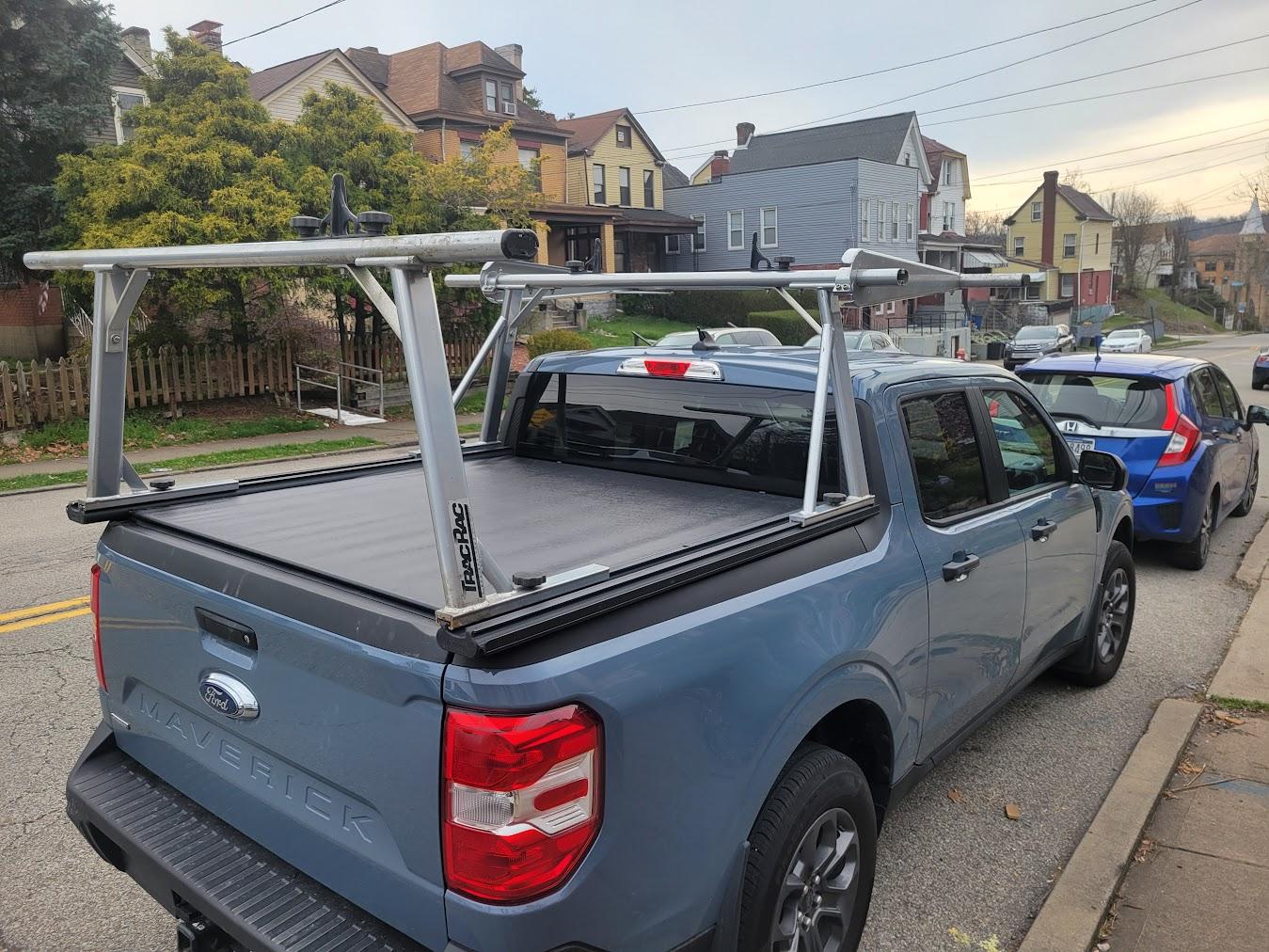 Ford Maverick 'Hacked' Thule TracRac SR for Maverick (with cantilever) rack