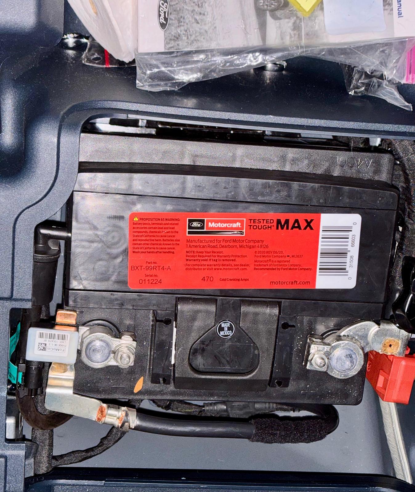 Ford Maverick 12 Volt Battery Drain Solved on Hybrid Maverick . IMG_2285