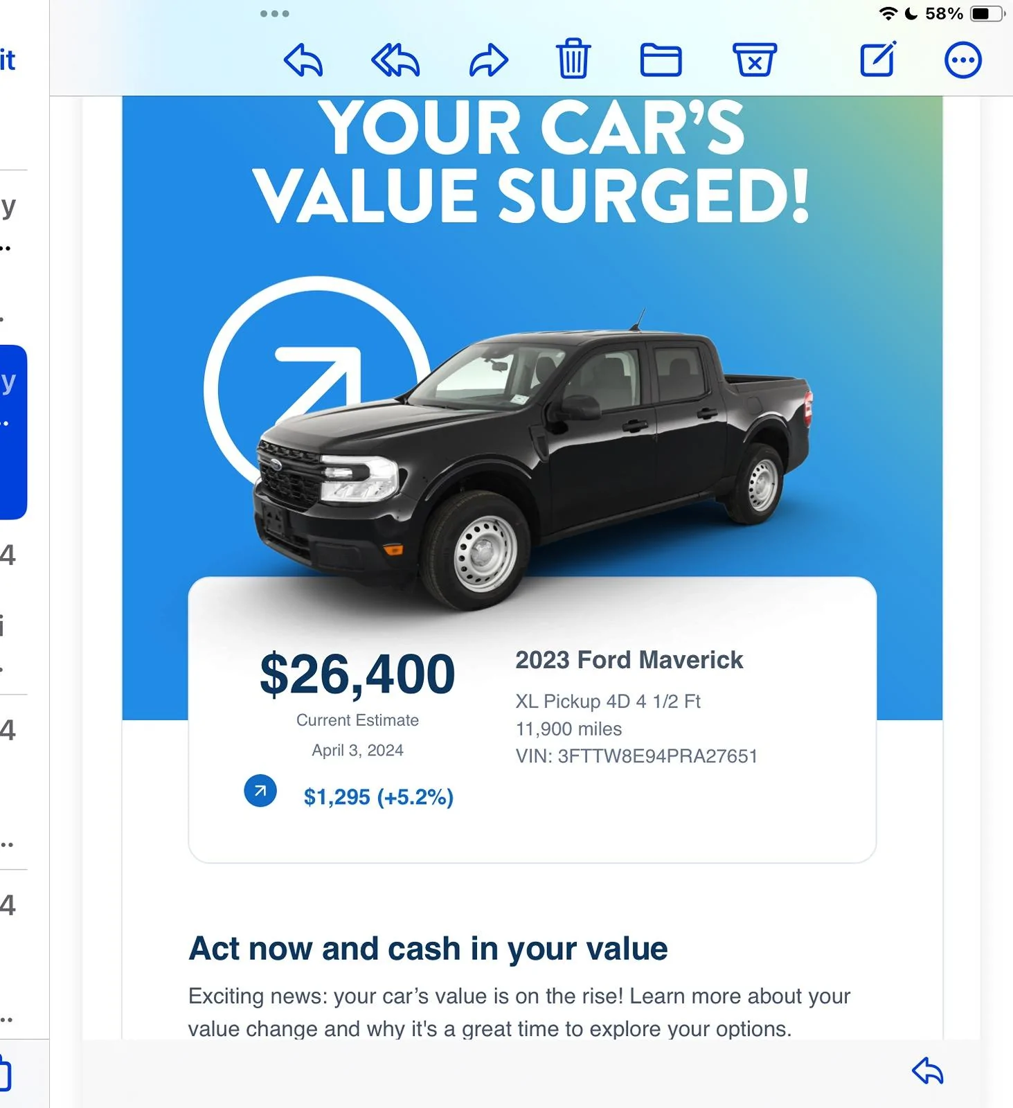 Ford Maverick is the Maverick holding its value? IMG_1326