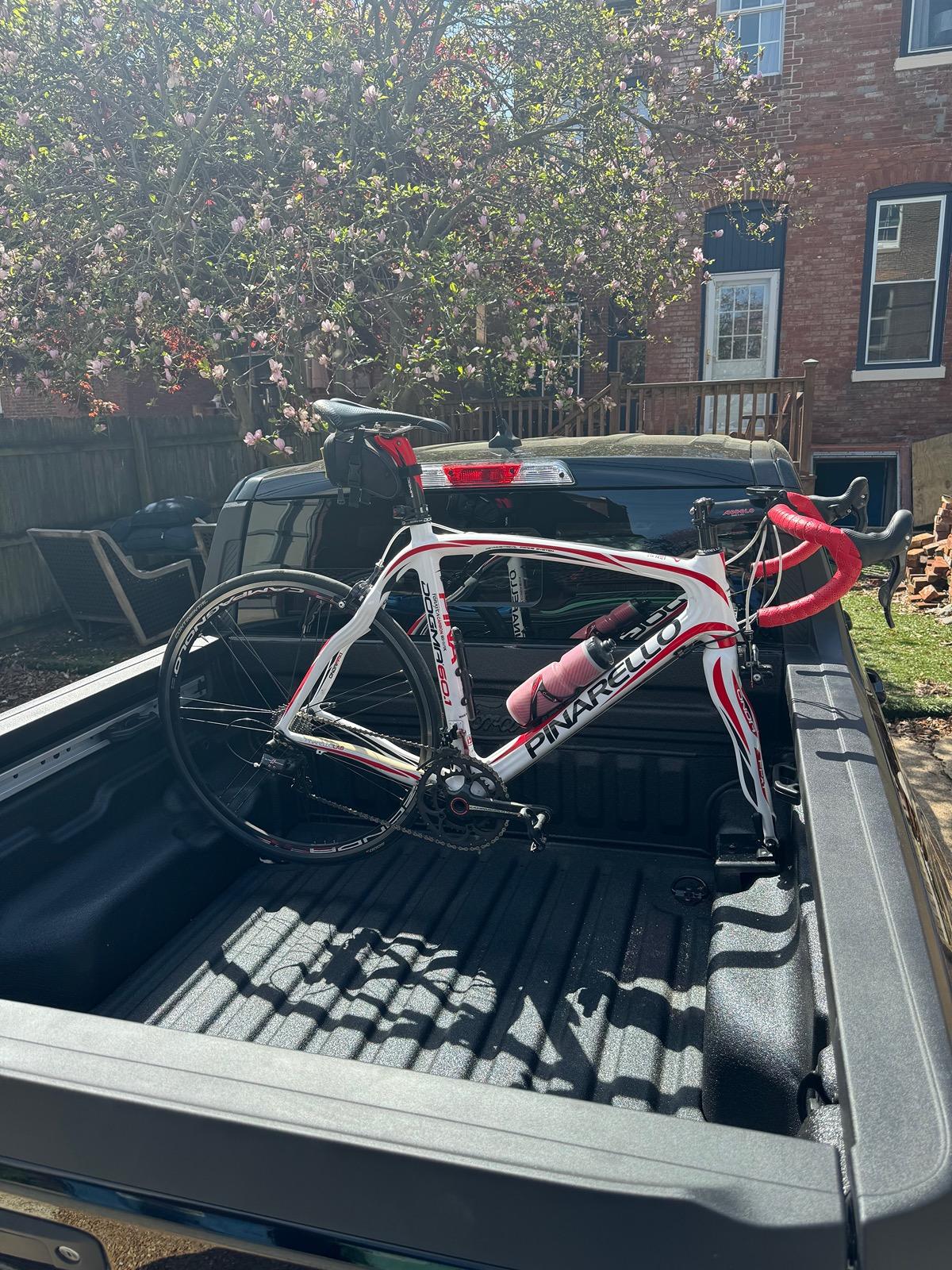 Ford Maverick Road Bike in Bed Hack IMG_0822