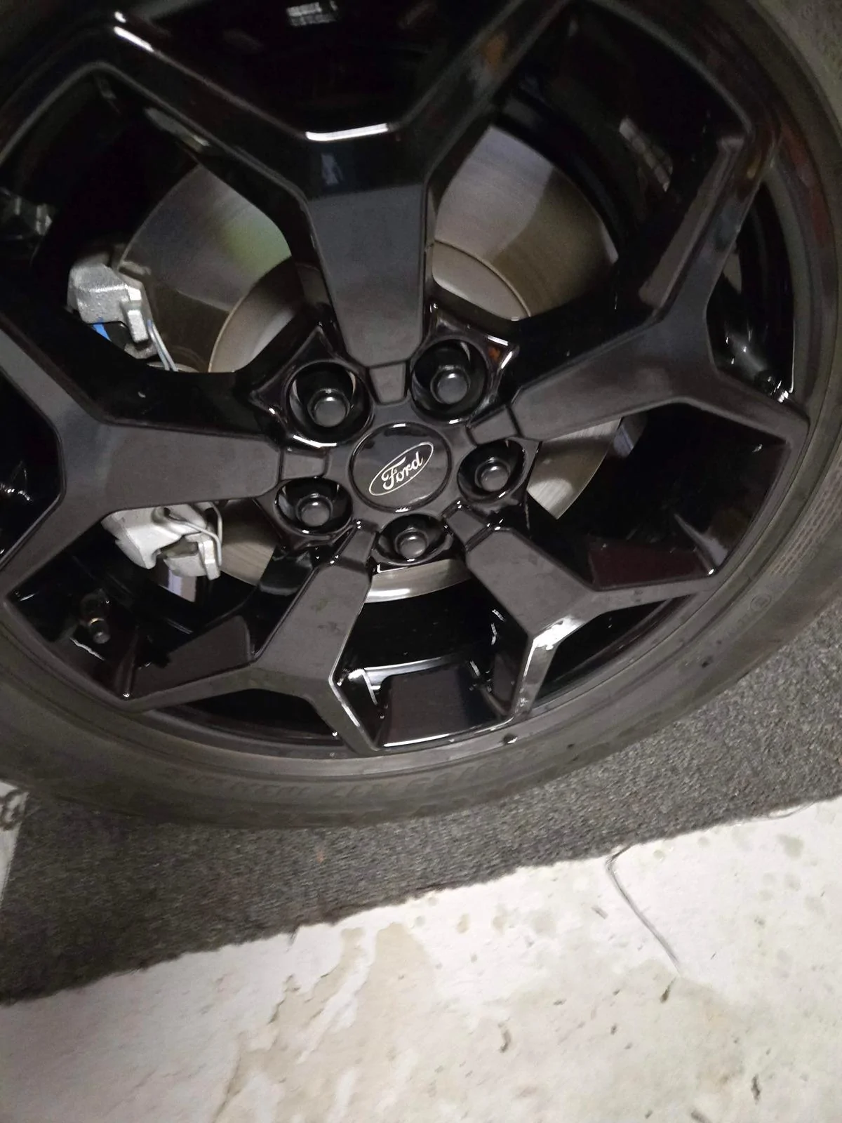 Ford Maverick Matte black lug nuts to replace OEM lugs 20240405_202859