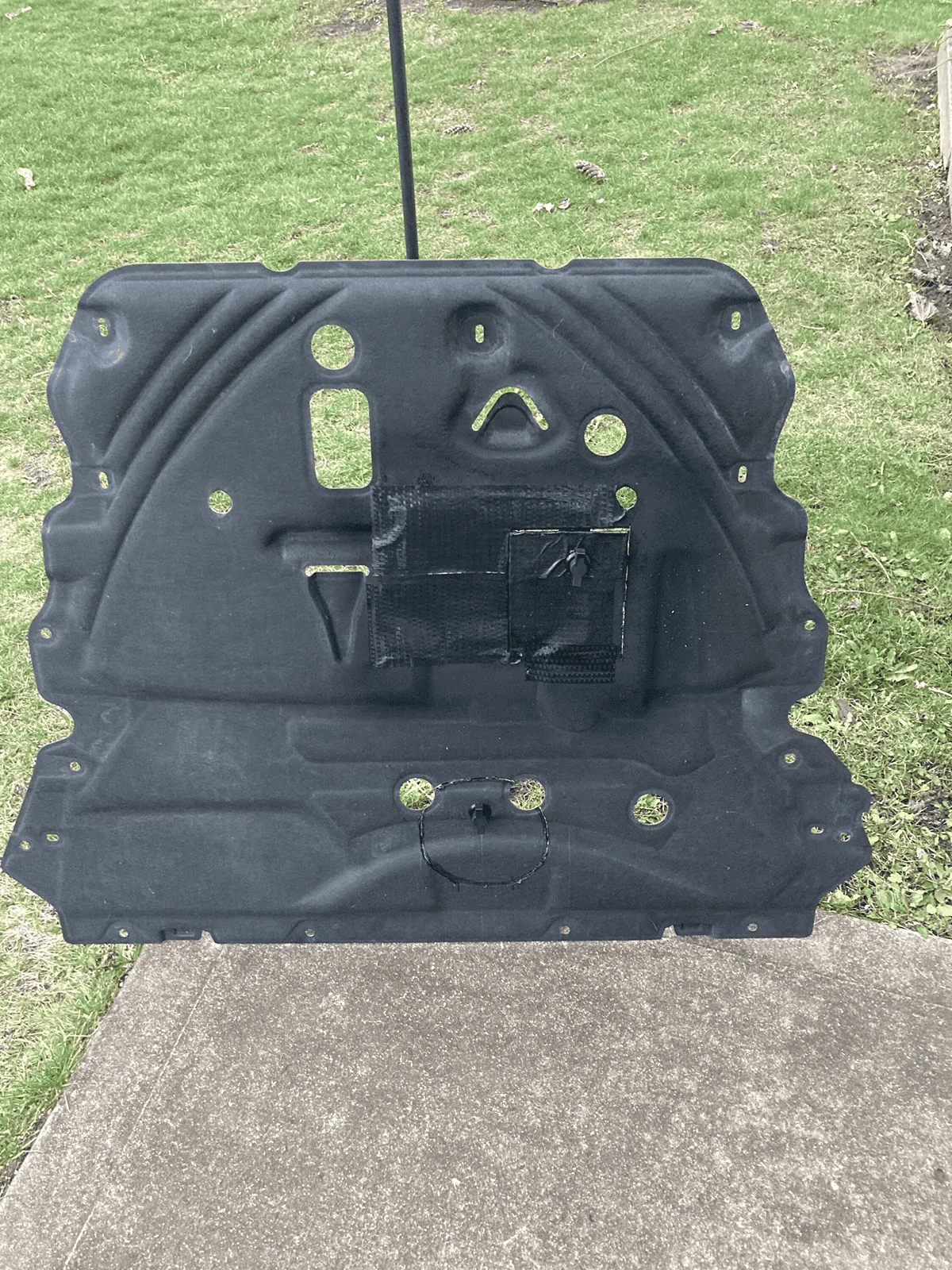 Ford Maverick Where to cut into shield to access oil filter? 1712757217625-8j