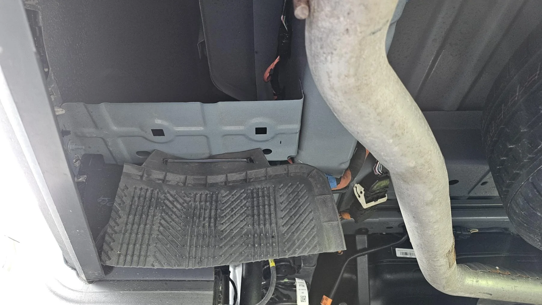 Ford Maverick DIY - build shield to cover underbody cavity behind left rear tire Rear fla
