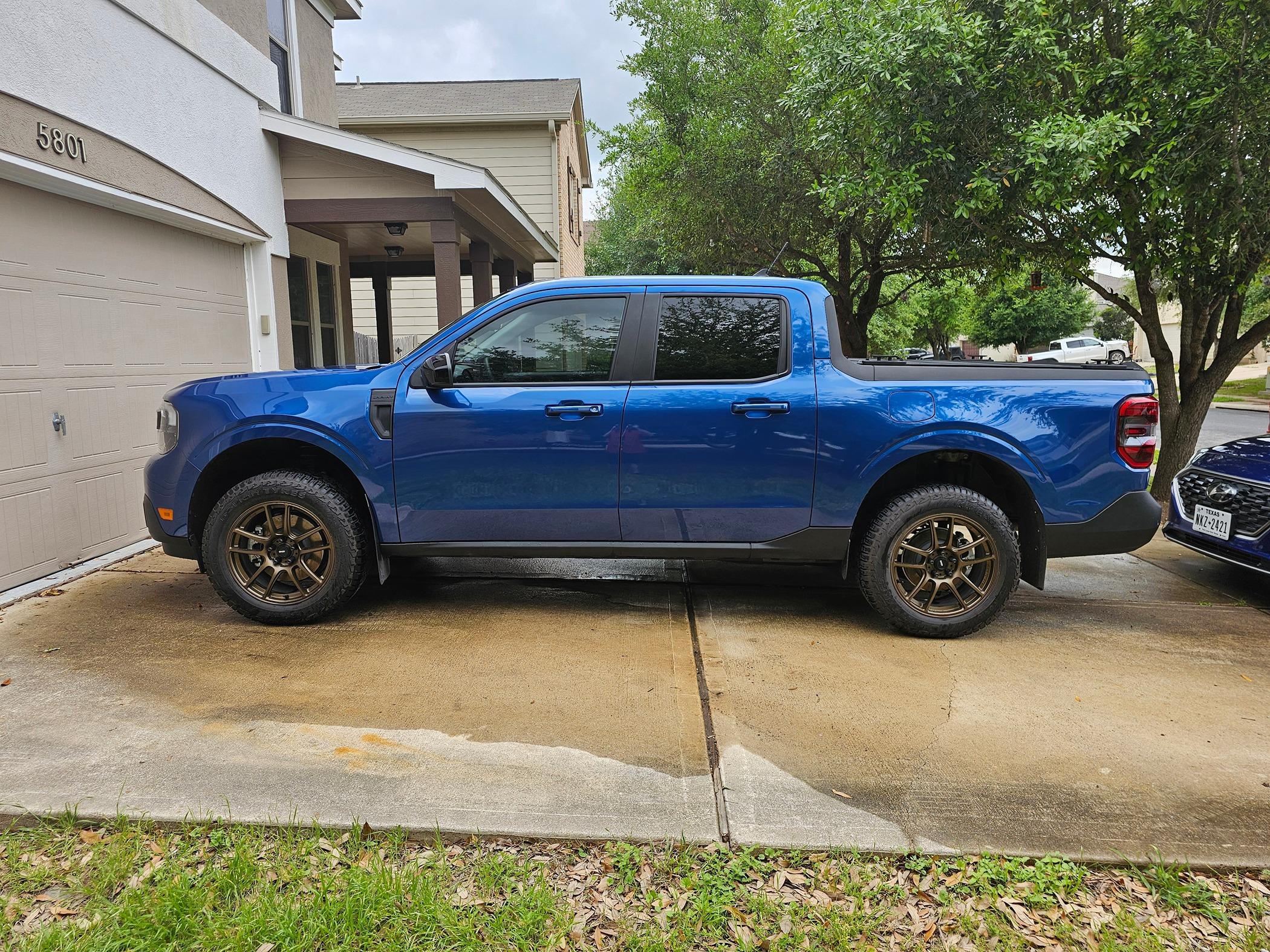 Ford Maverick Visual Comparison of Different Tires / Tire Sizes on 2022+ Maverick 20240330_162357