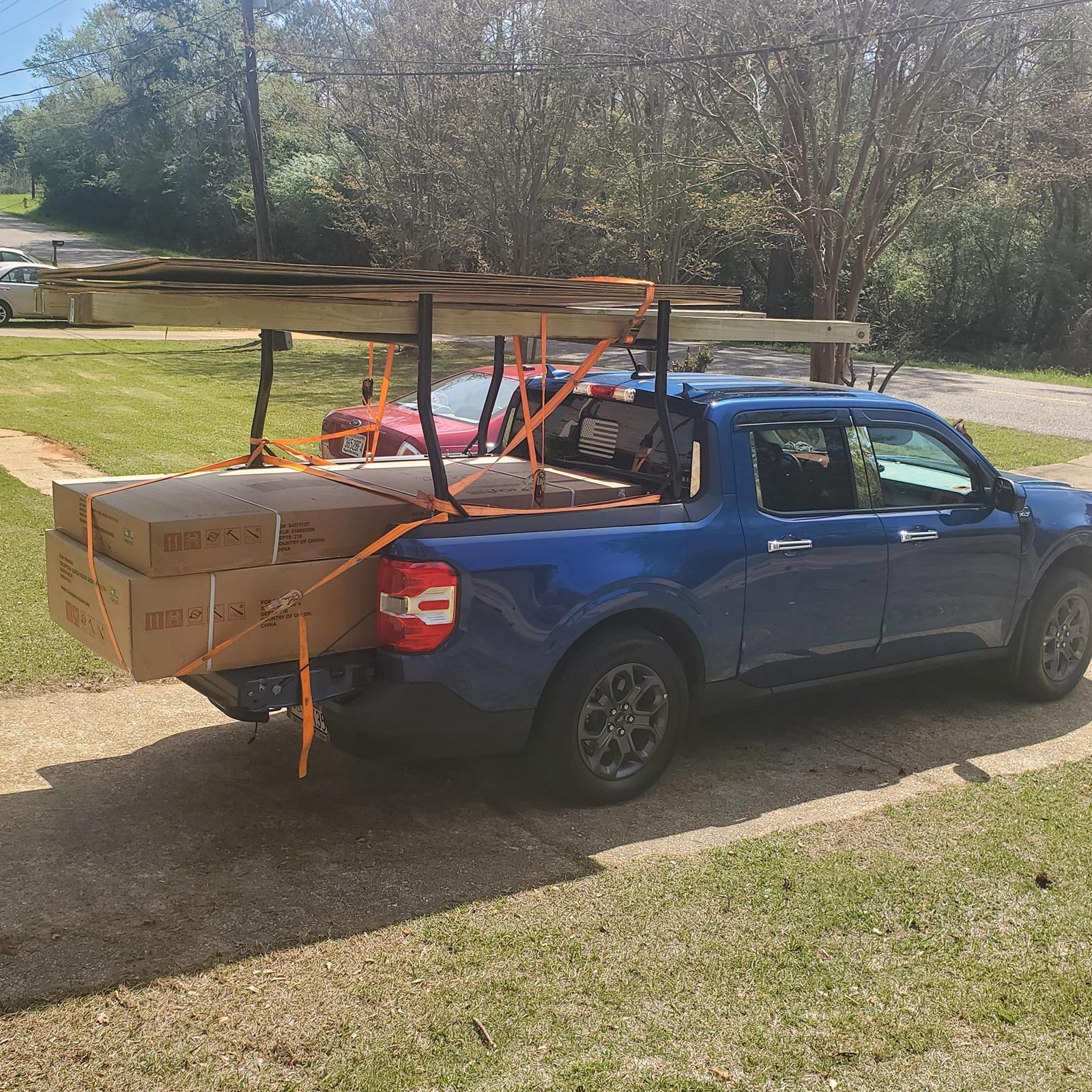 Ford Maverick Working my 23 Maverick. Yes, you can load it up 20240324_113222