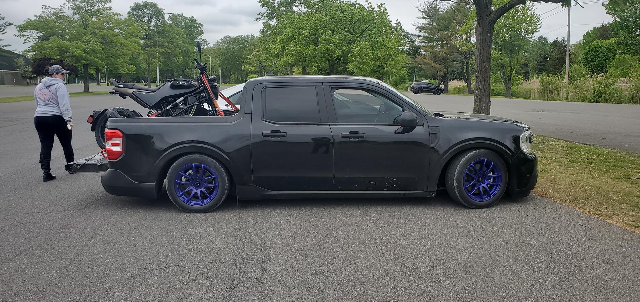 Ford Maverick Maverick XL w/ Steelies lowered on Silver's NA "superlow" coilover kit 20230520_130105