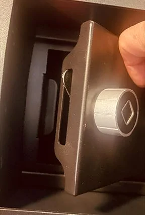 Ford Maverick Added Fingerprint Reader/Lock to Console Vault bartoolong
