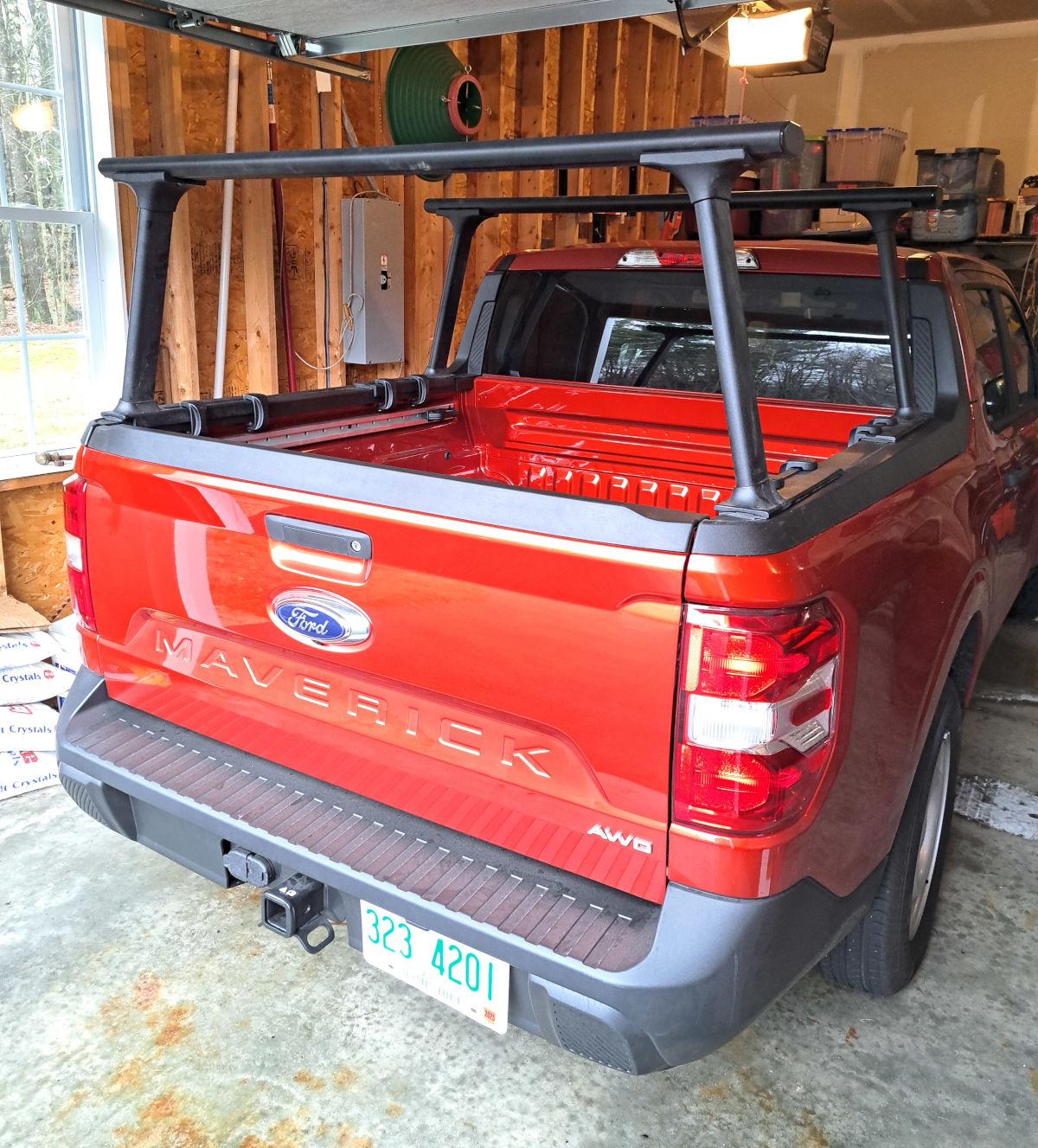 Ford Maverick 'Hacked' Thule TracRac SR for Maverick (with cantilever) installed