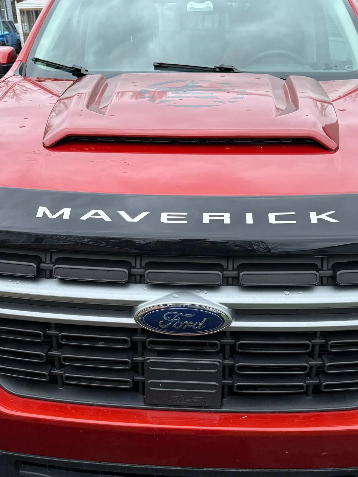 Ford Maverick Hood Scoop installed IMG_4909