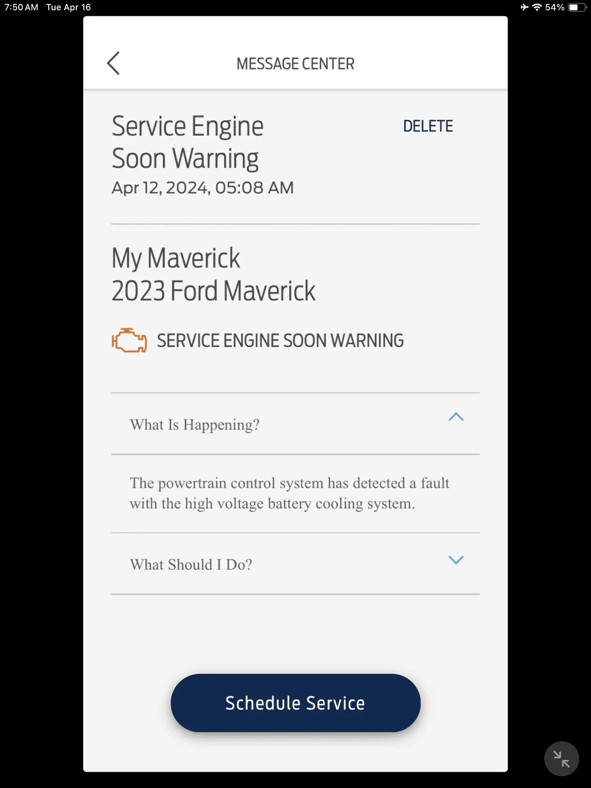 Ford Maverick Check Engine Light IMG_0745