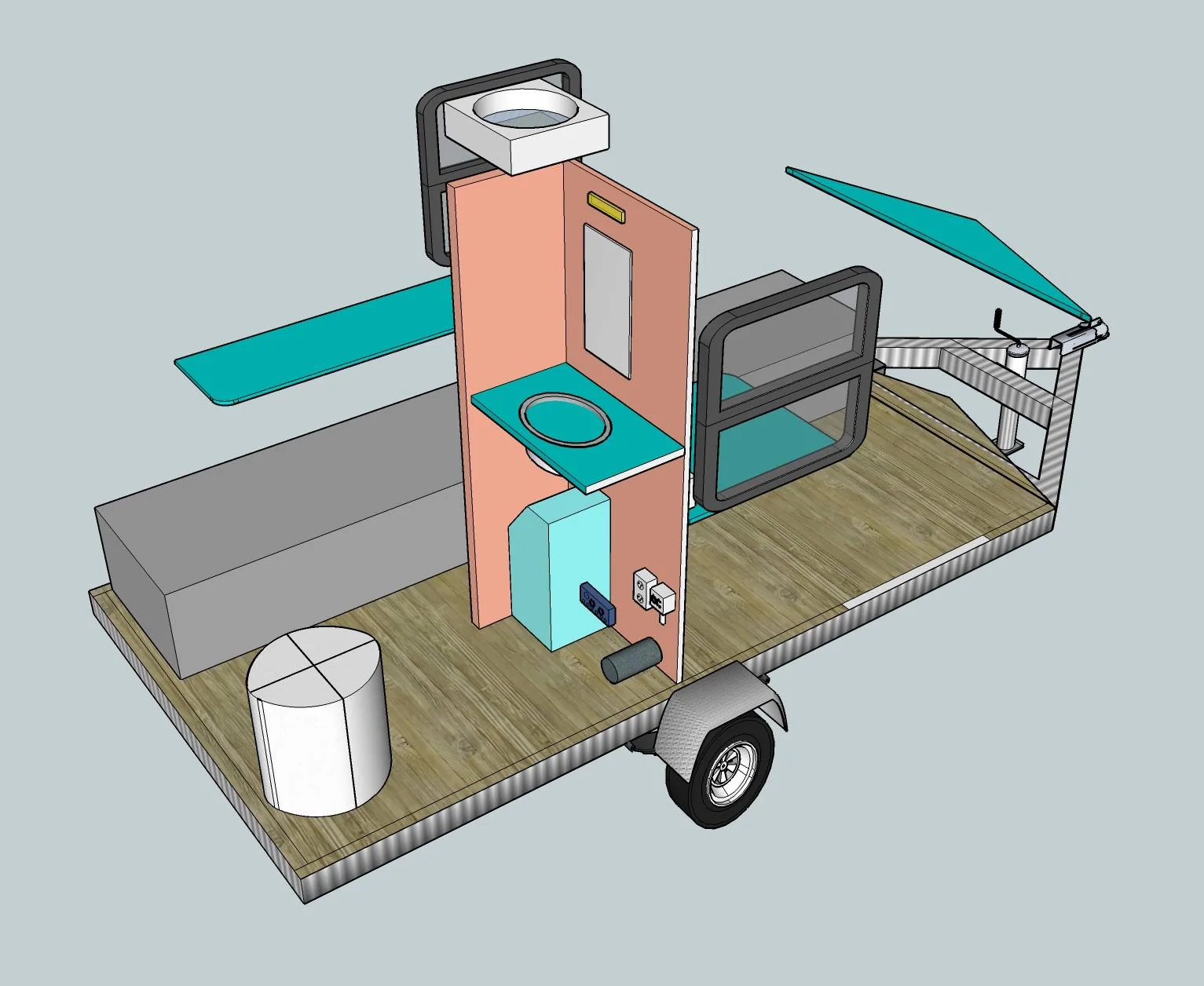 Ford Maverick Lightweight Camper for Hybrid Maverick K 13ft Cargo to RV Trailer 7_27_2023