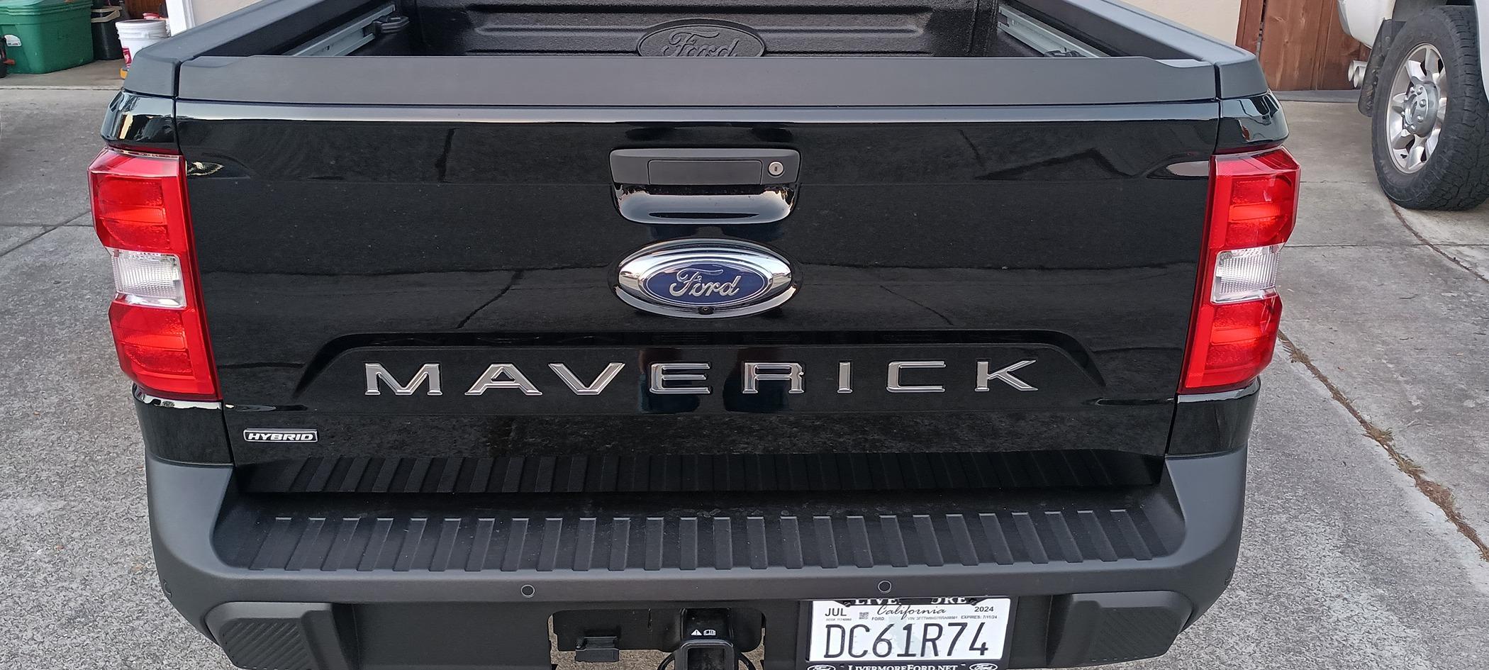 Ford Maverick Muslogy Mud Flaps and Chrome Tailgait Letters IMG_20240417_194452470_HDR