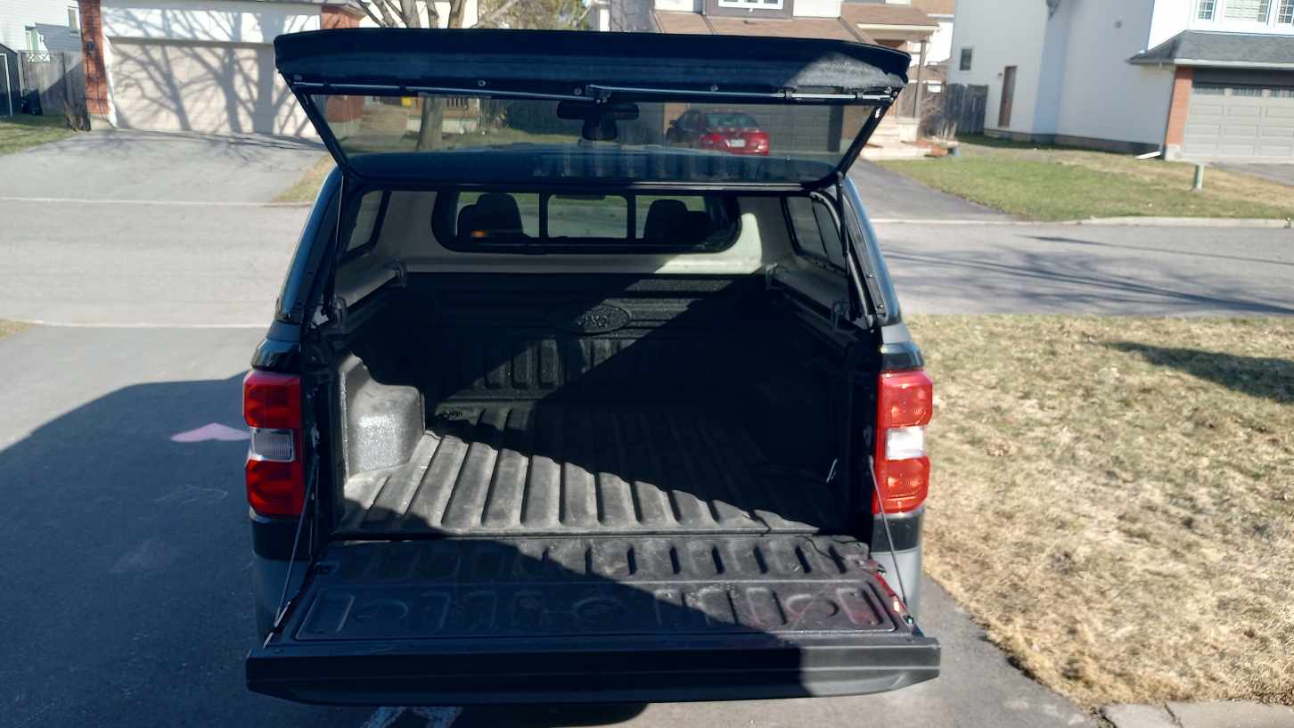 Ford Maverick Fix for low rising hatch door on ARE toppers IMG_20240409_092141338_HDR