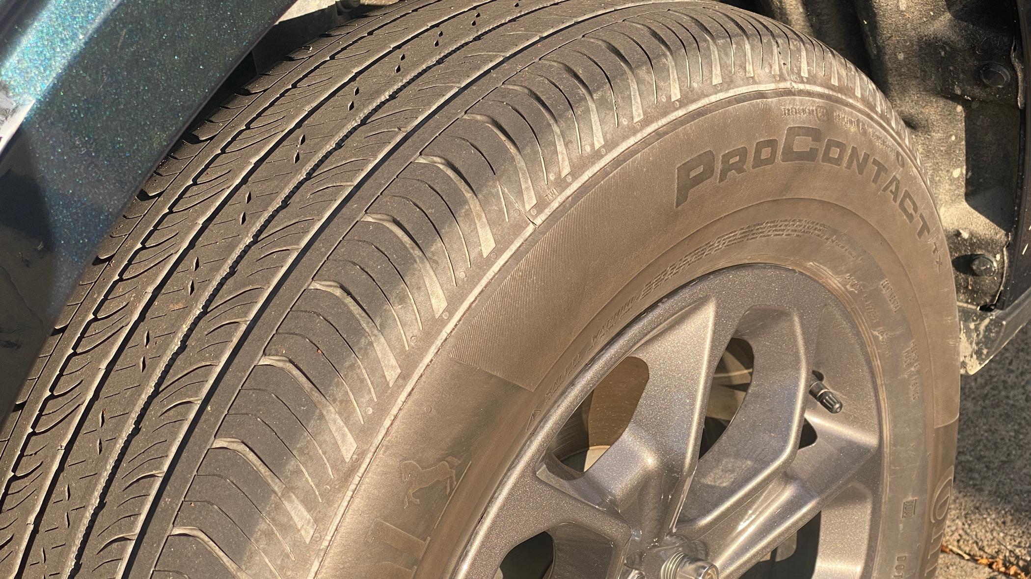 Ford Maverick Factory Continental bad tires. Need replacement at 15K miles IMG_0230