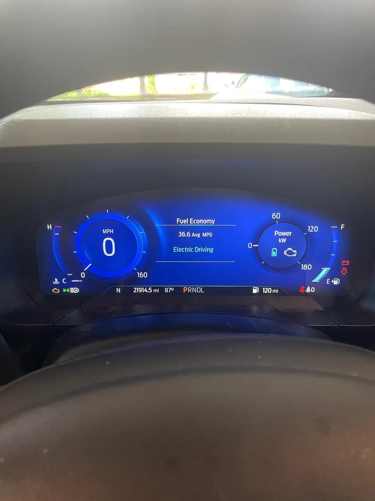 Ford Maverick Blank blue screen on Escape Cluster IMG_3477