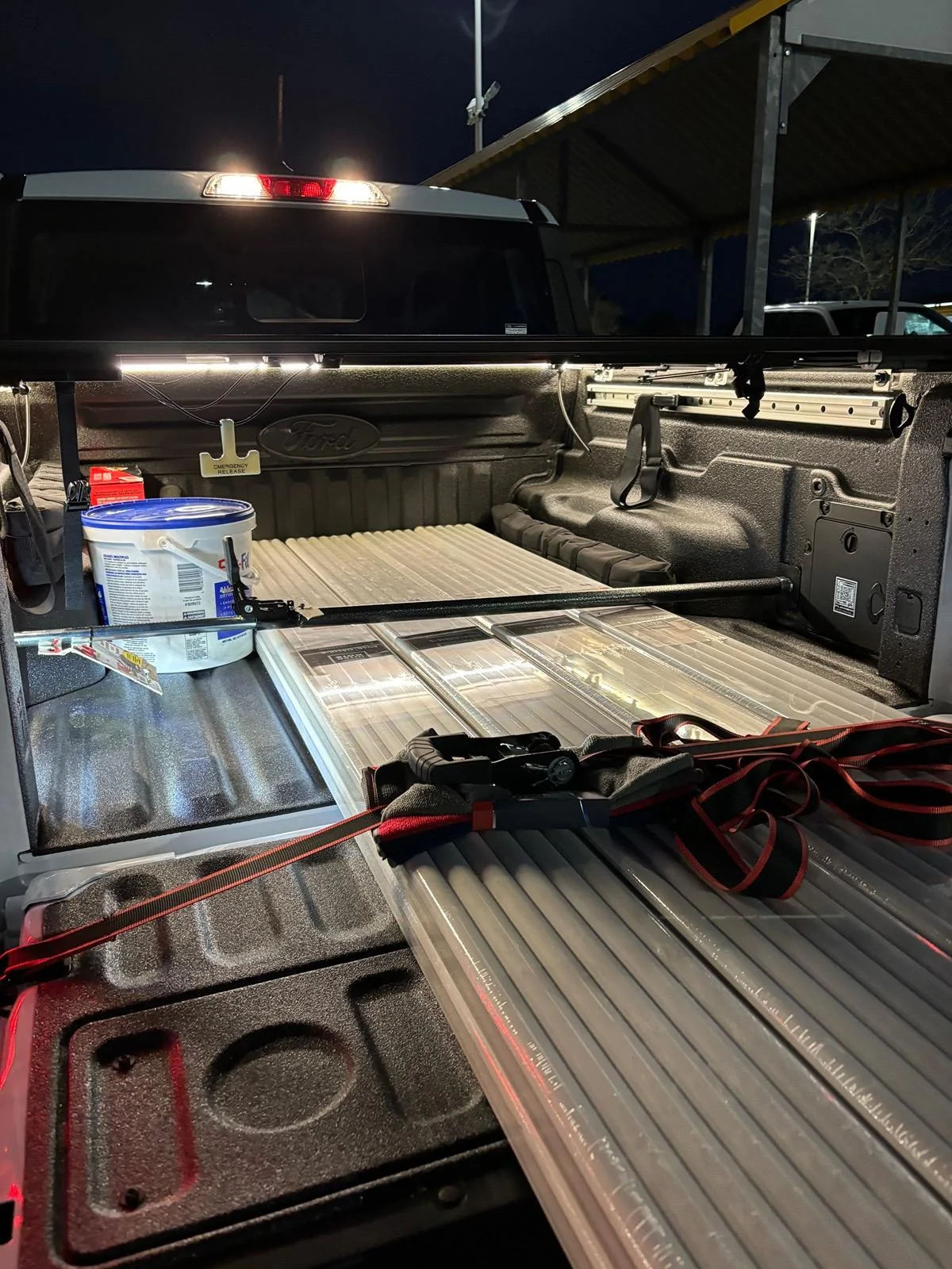 Ford Maverick Cobb strip led in truck bed IMG_7928